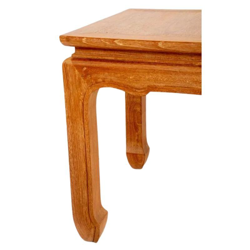 Ming Pair of Asian Cypress Side Tables For Sale
