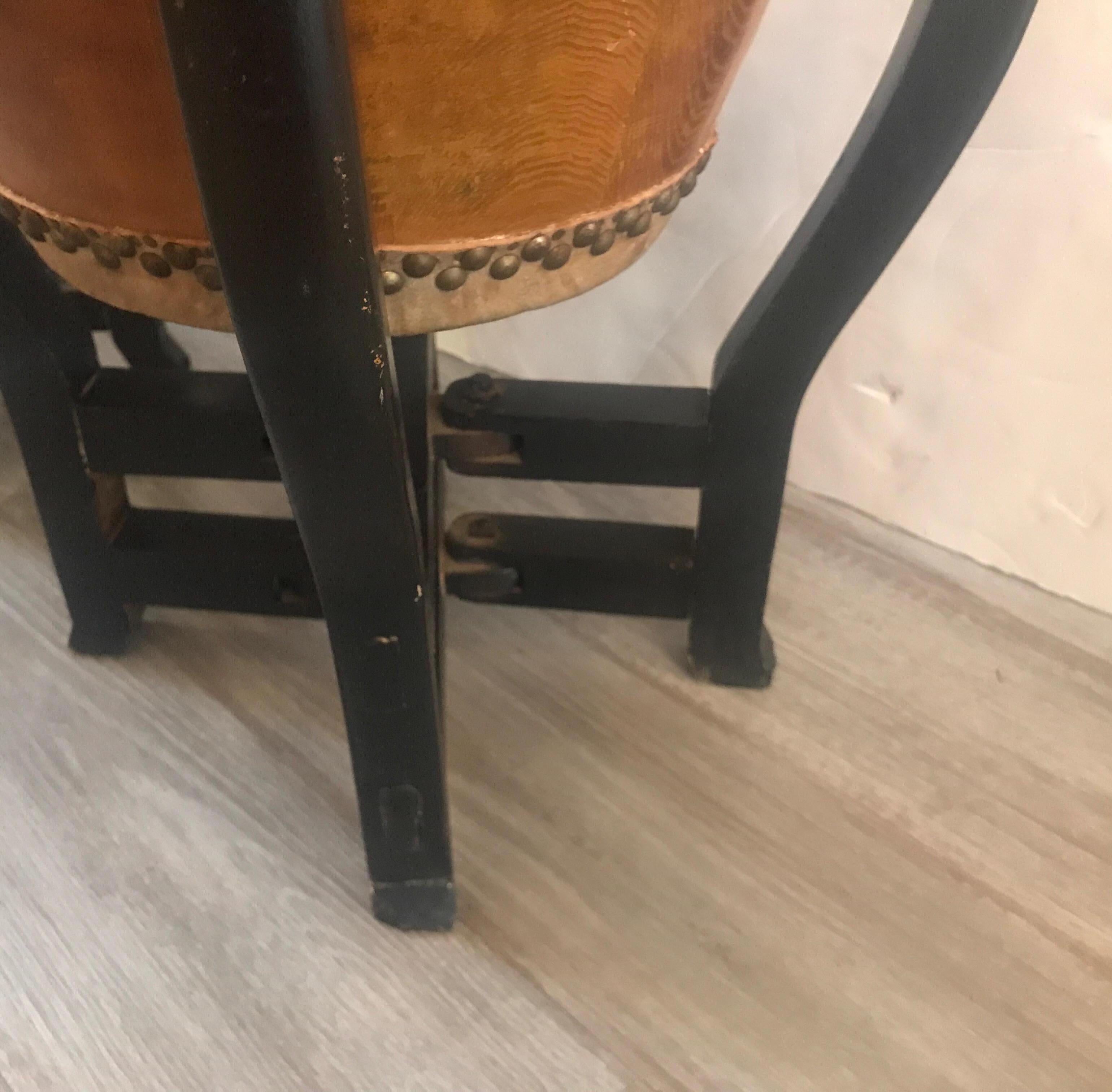 Pair of Asian Hardwood Drums with Collapsible Stands 4