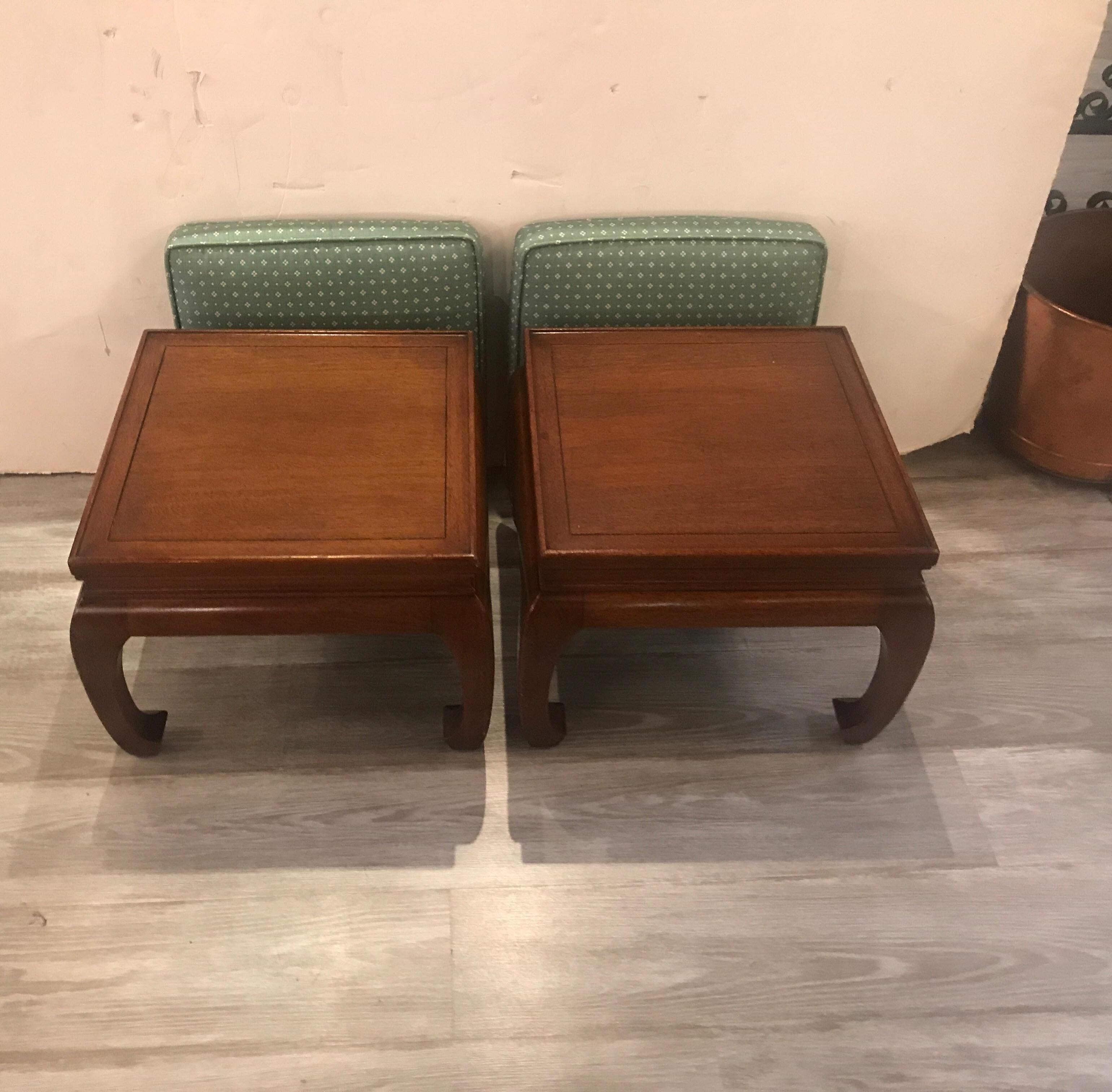 20th Century Pair of Asian Style Benches or Stands