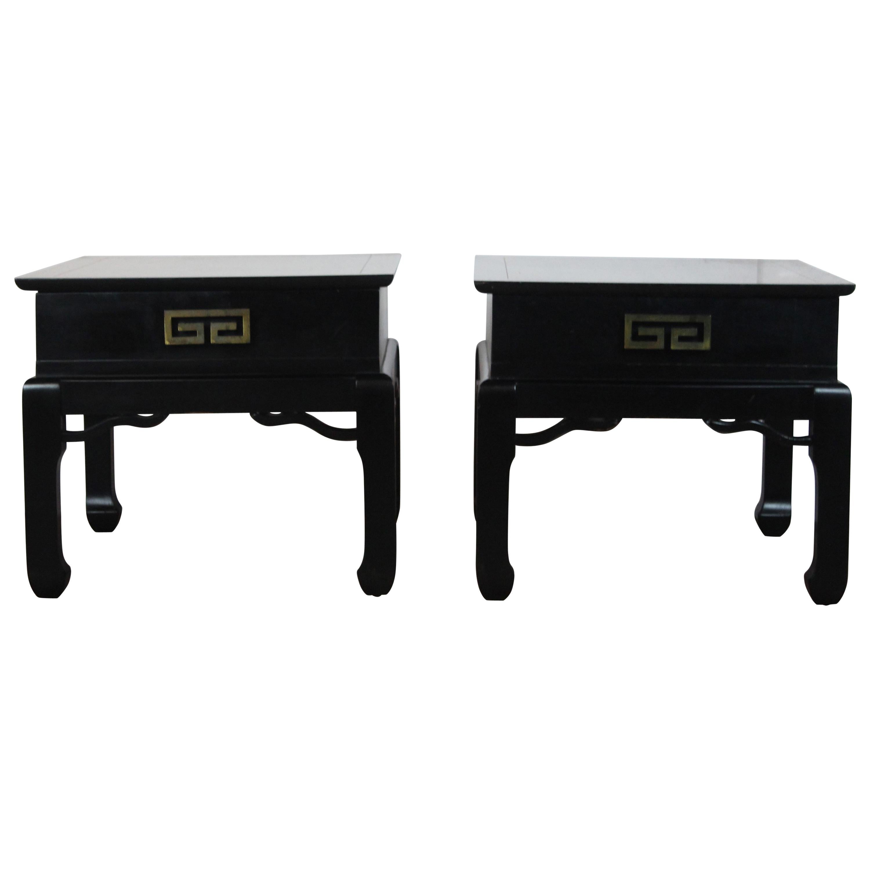 Pair of Asian Style End Tables