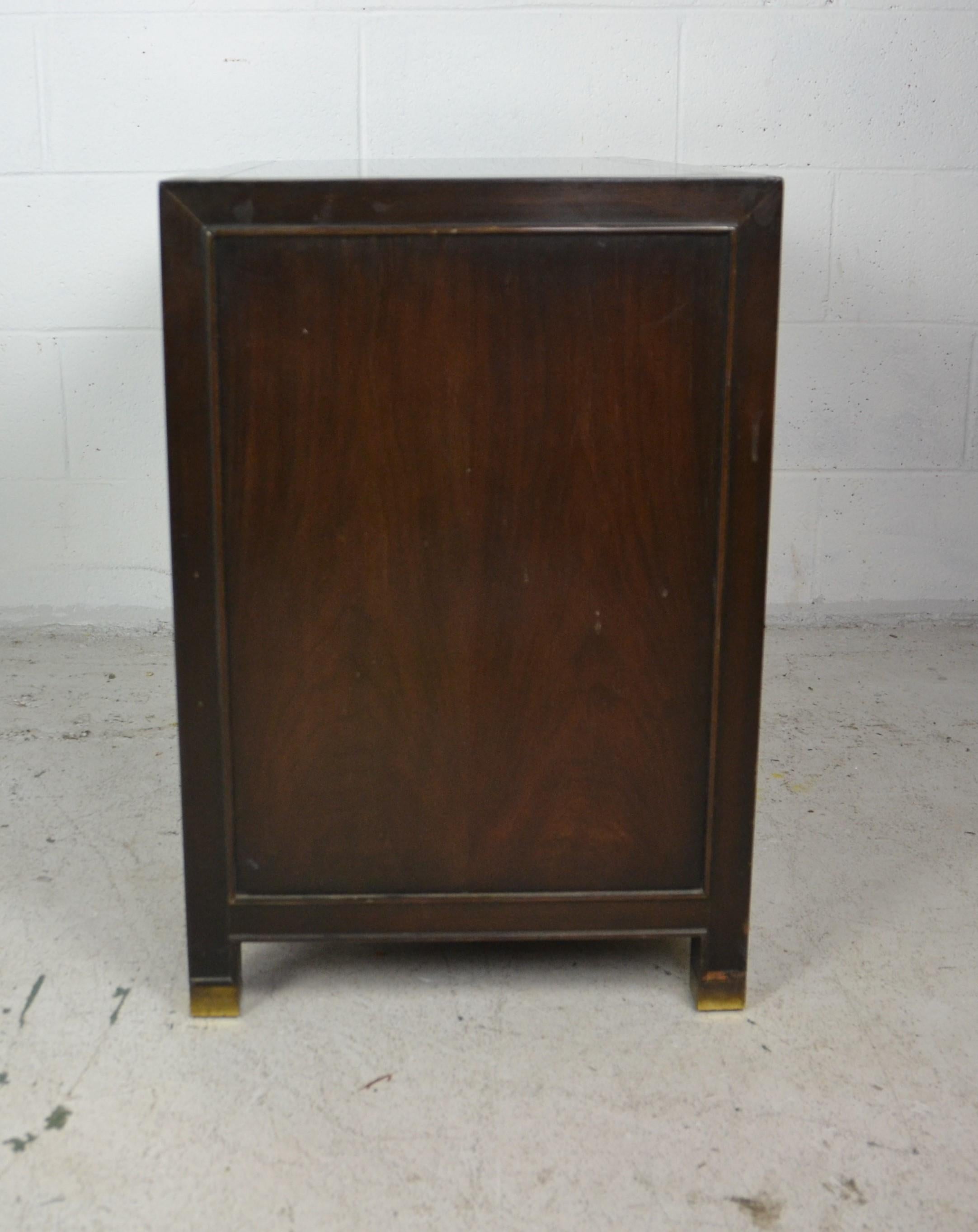Chinese Pair of Asian Style End Tables or Nightstands