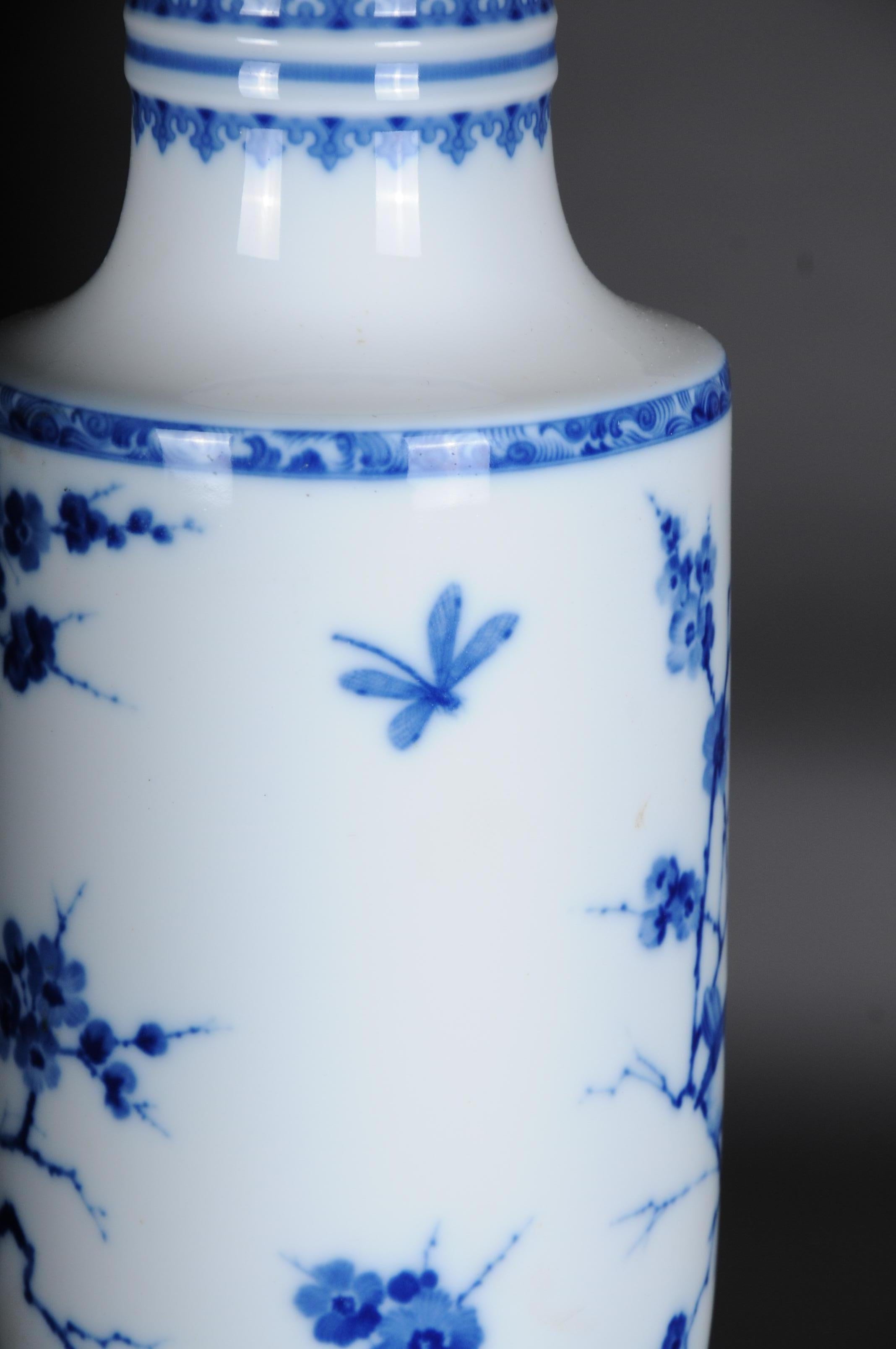 Paire de lampes de table ou lampes de bureau asiatiques en porcelaine, Art asiatique du XXe siècle en vente 3