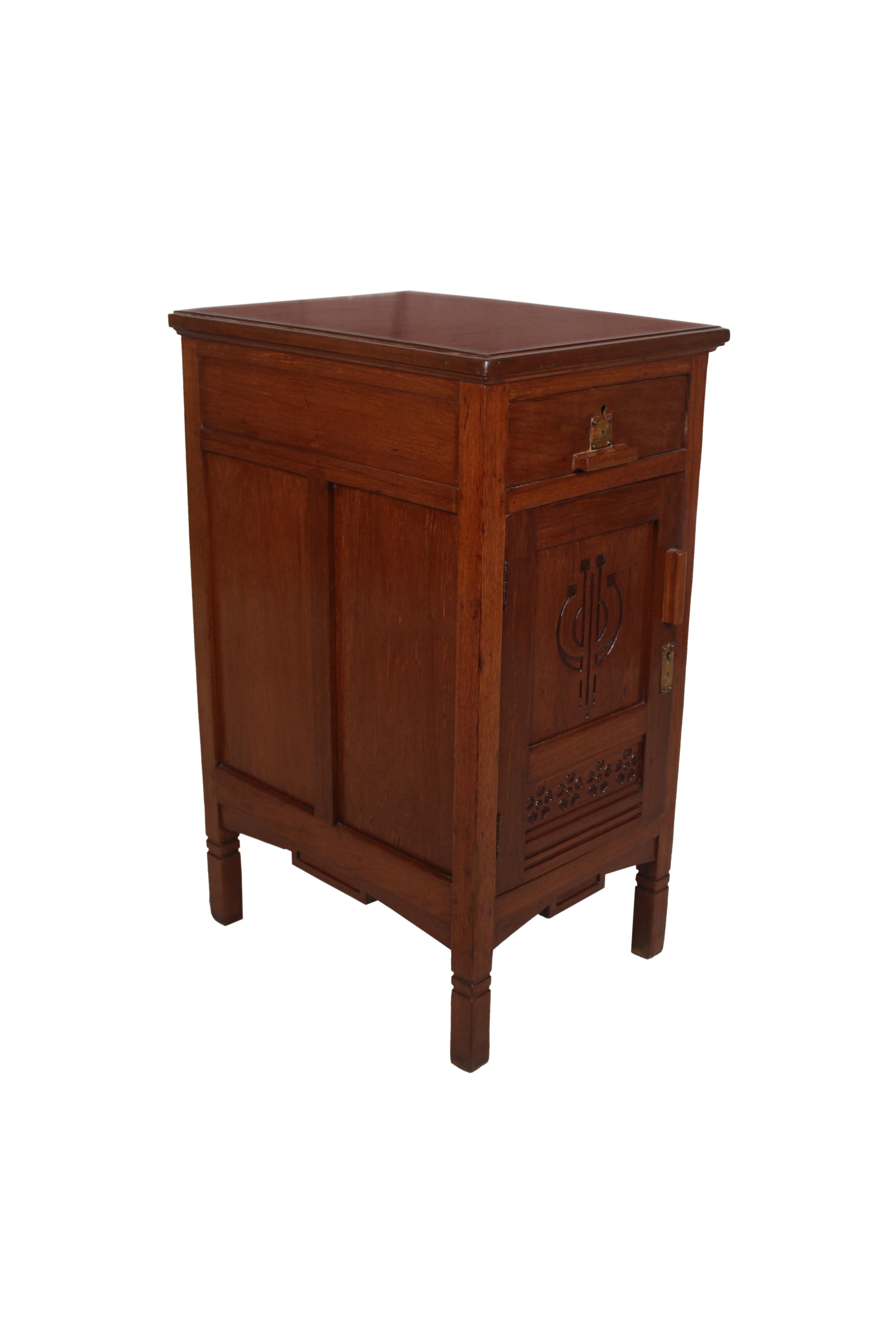 Pair of Asian Teak Side or End Tables, circa 1960 1