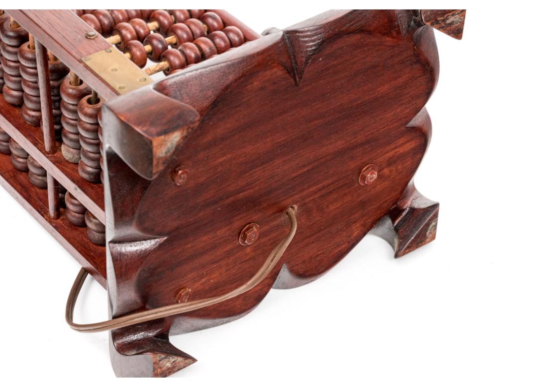 Paar Asiatische Holz Abacus Form Tischlampen im Angebot 2
