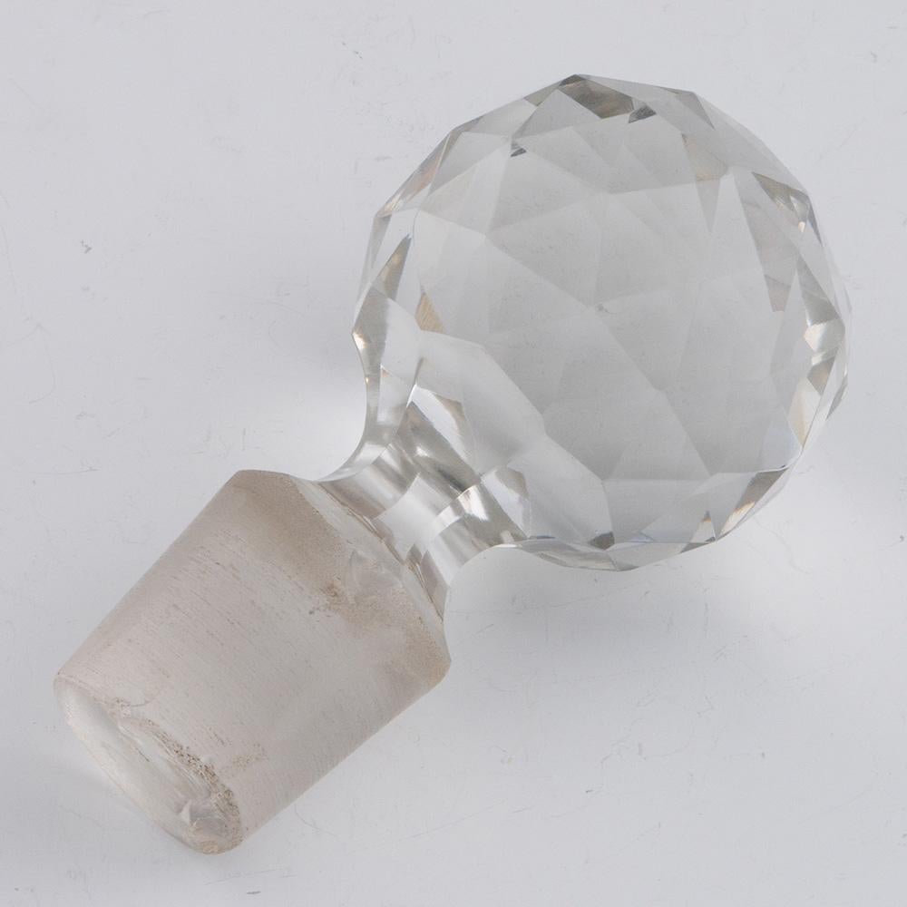 Paar Asprey Dekanter - Dagobert mit Silberkragen im Angebot 1