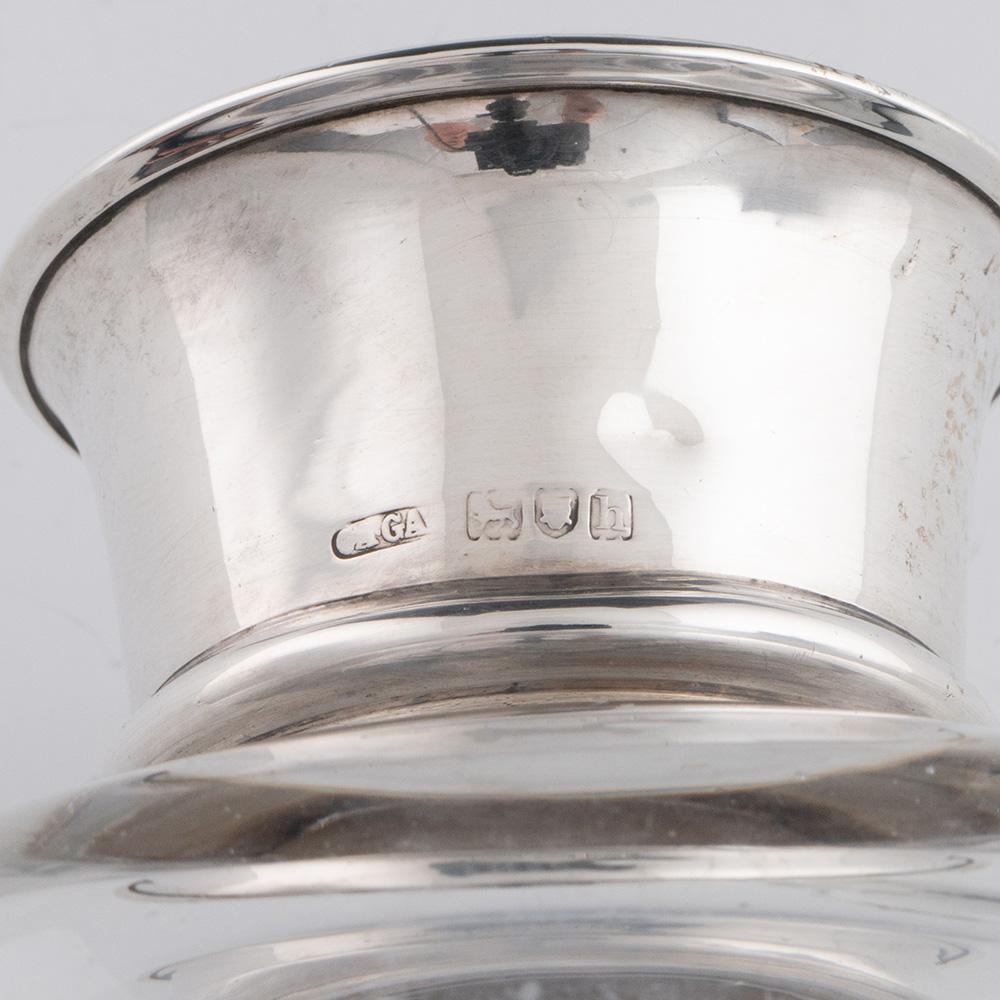 Paar Asprey Dekanter - Dagobert mit Silberkragen im Angebot 2