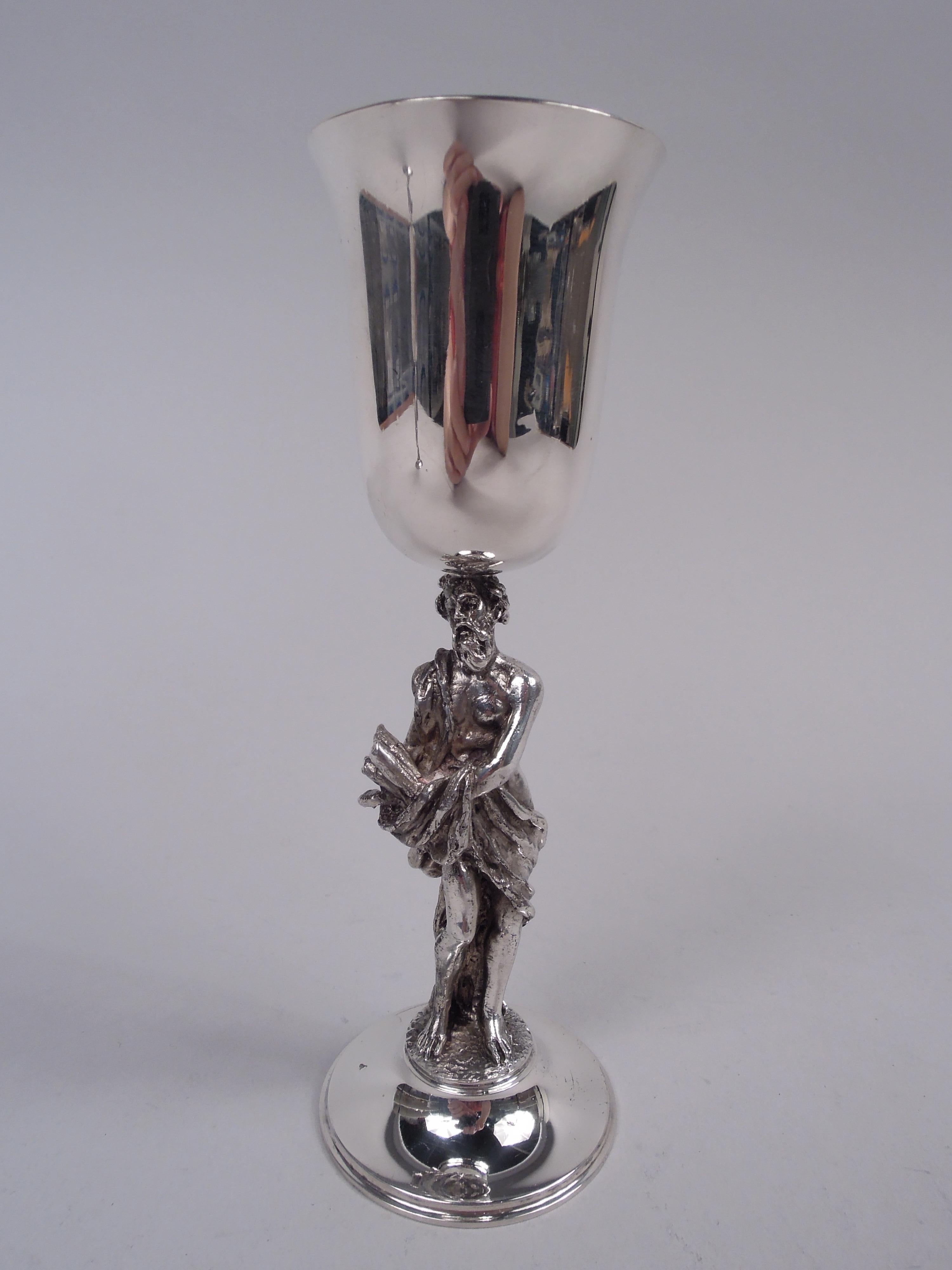 Paar englische klassische Cocktailbecher aus Sterlingsilber von Asprey, 1981 (Ende des 20. Jahrhunderts) im Angebot