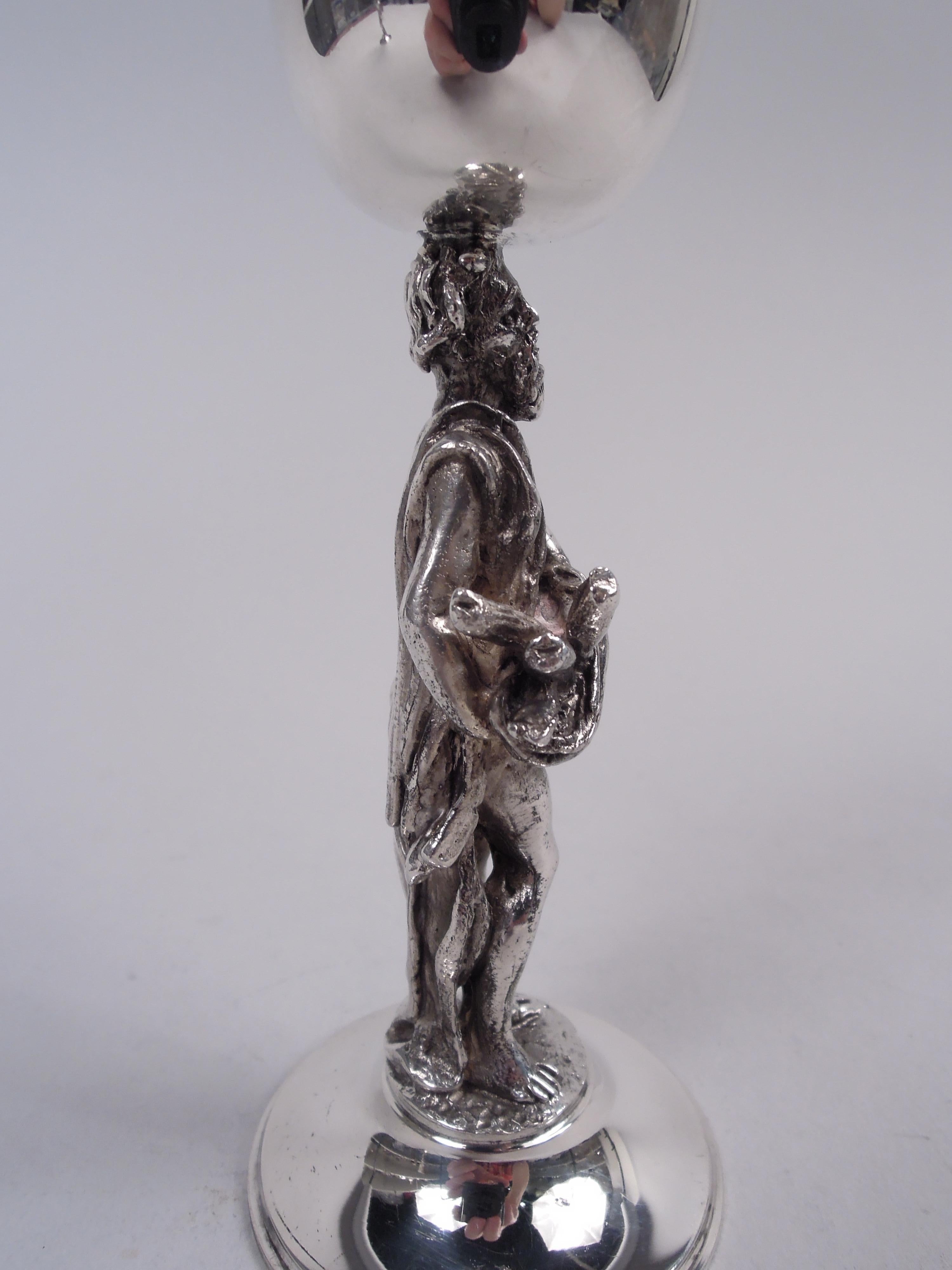 Paar englische klassische Cocktailbecher aus Sterlingsilber von Asprey, 1981 im Angebot 1