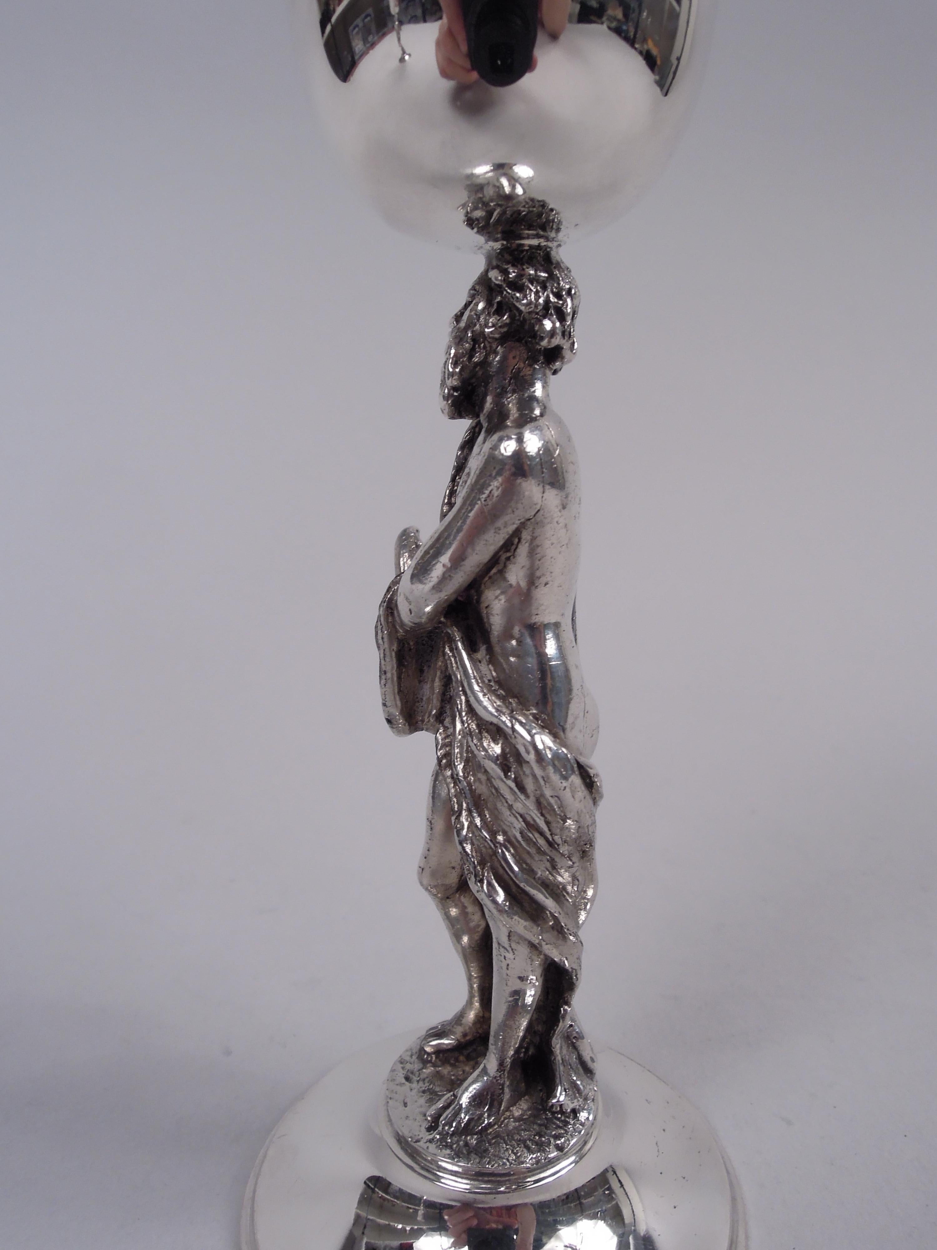 Paar englische klassische Cocktailbecher aus Sterlingsilber von Asprey, 1981 im Angebot 3