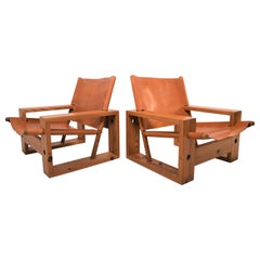 Pair of Ate Van Apeldoorn Lounge-Chairs by Houtwerk Hattem, 1970s