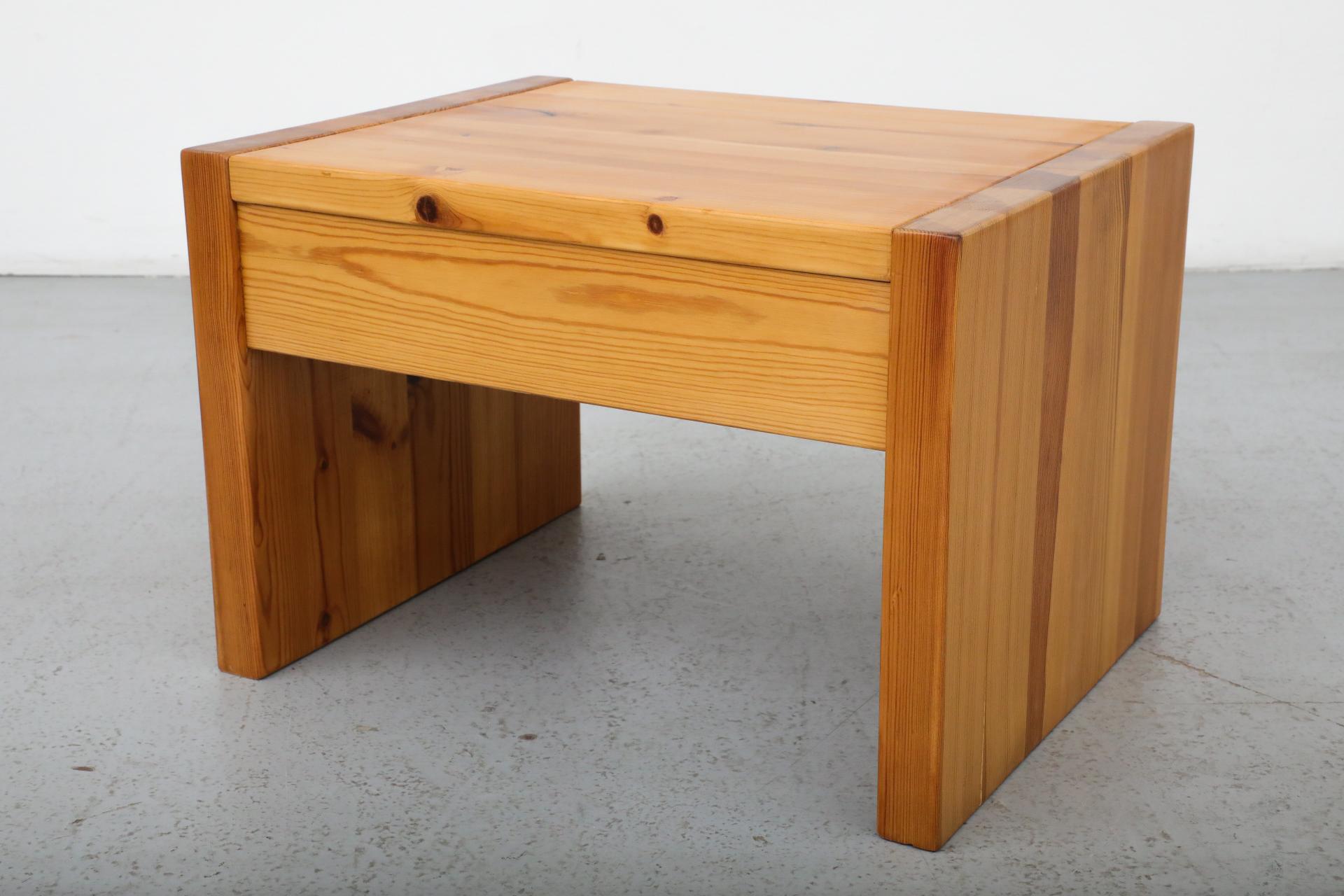 Pair of Ate Van Apeldoorn Pine Side Tables or Night Stands with Drawers 10