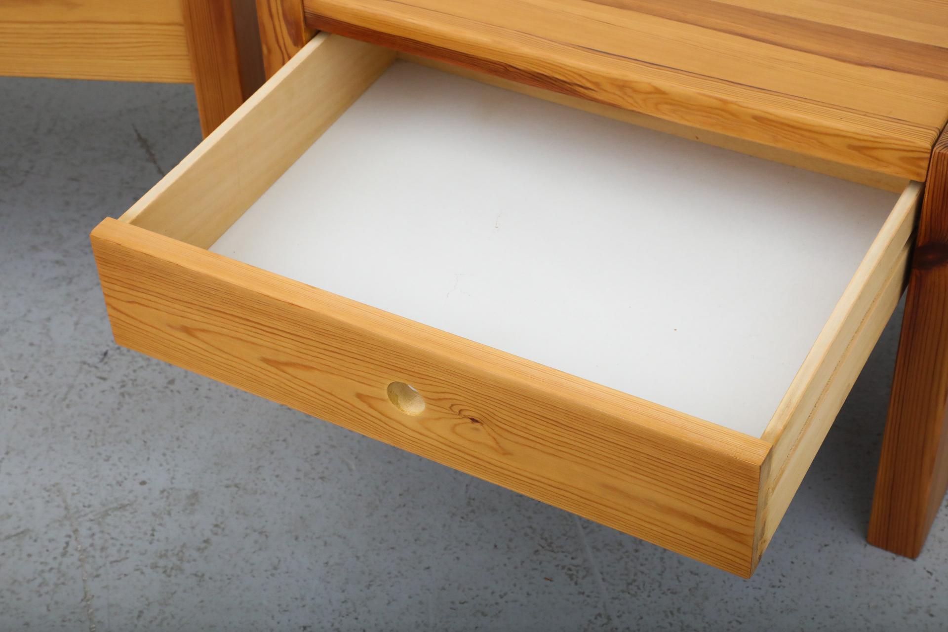 Pair of Ate Van Apeldoorn Pine Side Tables or Night Stands with Drawers 13