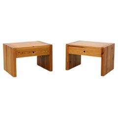 Pair of Ate Van Apeldoorn Pine Side Tables or Night Stands with Drawers