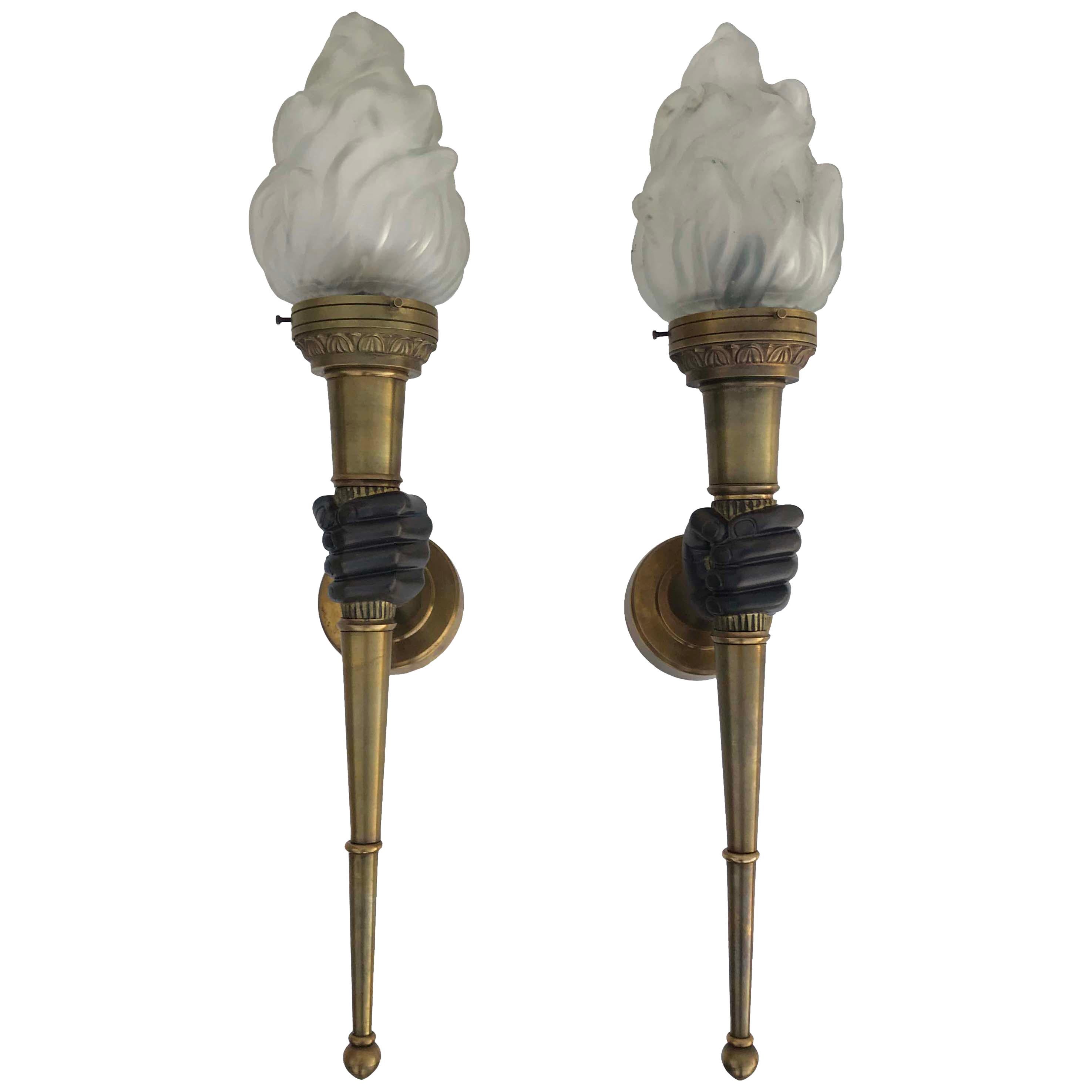 Pareja de Antorchas Atelier Petitot, en venta