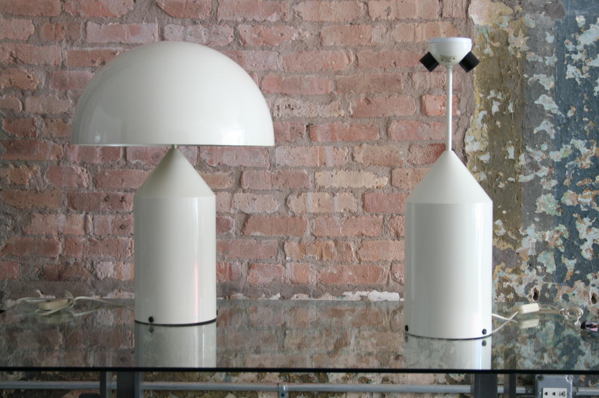 Italian Pair of 'Atollo' Table Lamps by Vico Magistretti for Oluce