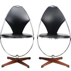 Pair of Atomic Age Dahlens Dalum Side Chairs