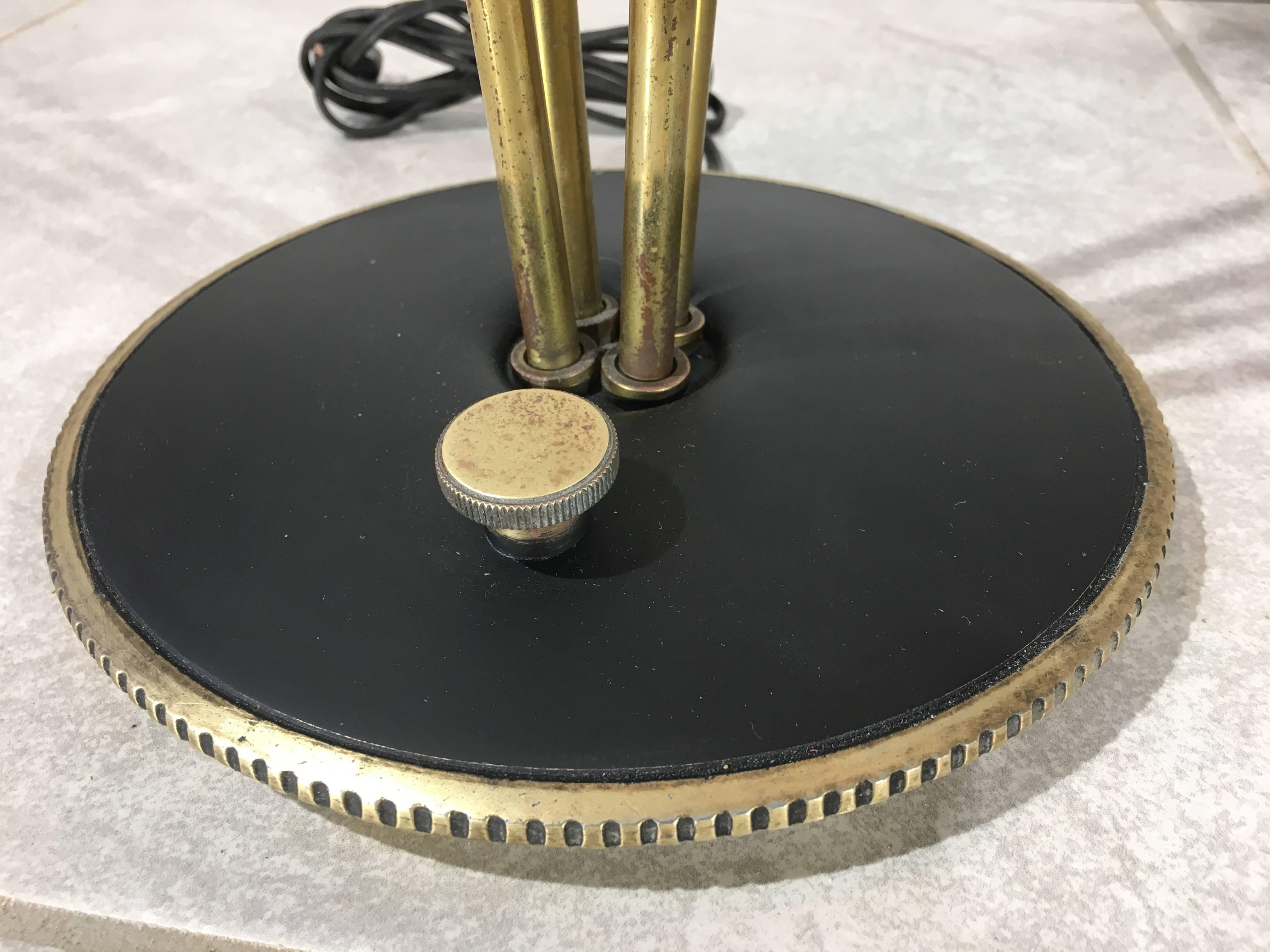 Mid-Century Modern Pair of Atomic Era Gerald Thurston for Stiffel Rocket Table Lamps