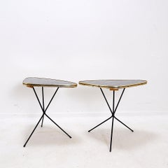 Pair of Atomic Expo Tripod Tables from Erdal, 1950s