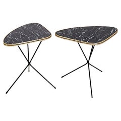 Pair of Atomic Expo Tripod Tables from Erdal, 1950s