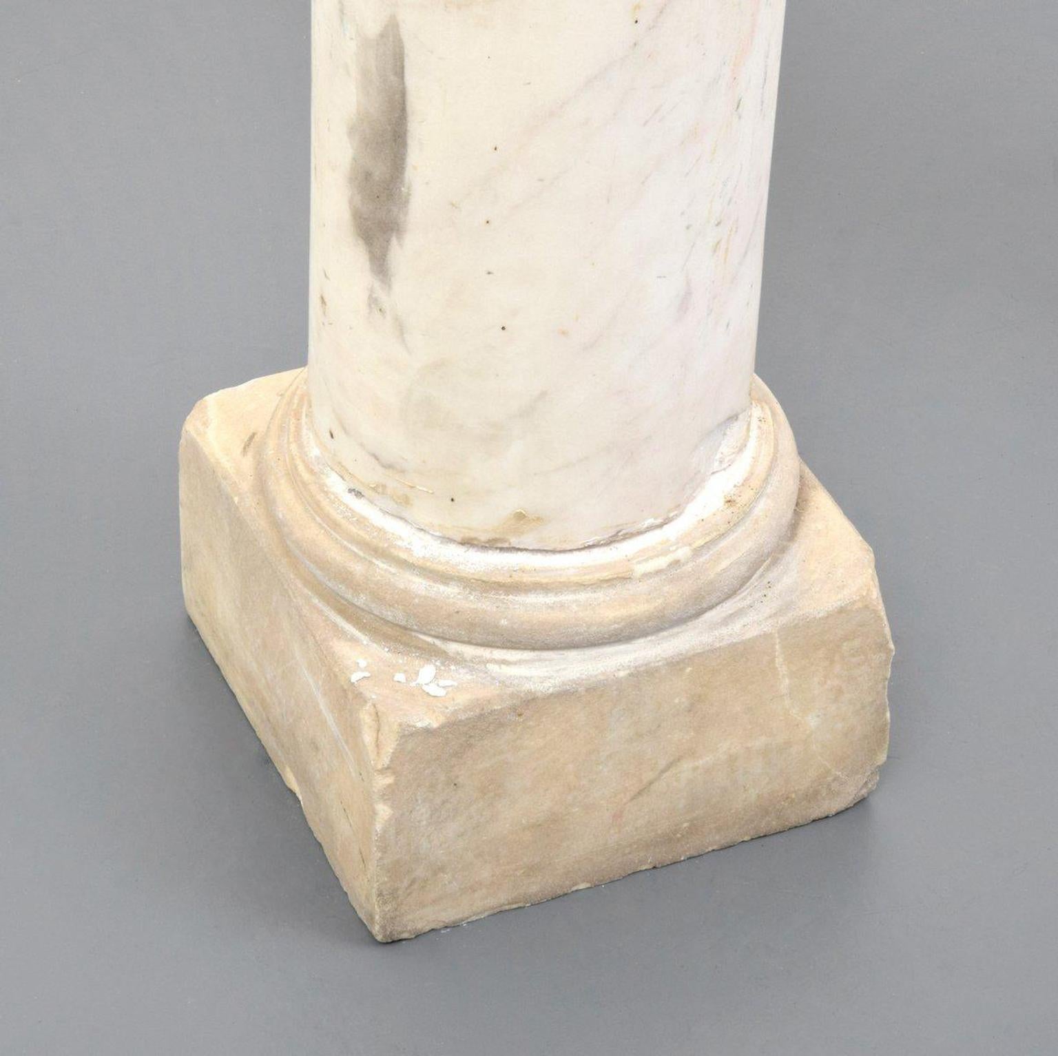 20th Century Pair of Attica Marble Greek Columns