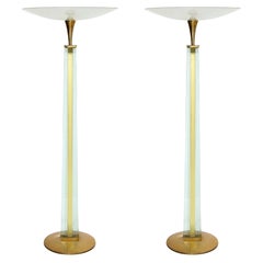 Pair of Attr. Fontana Arte Torchieres by Pietro Chiesa