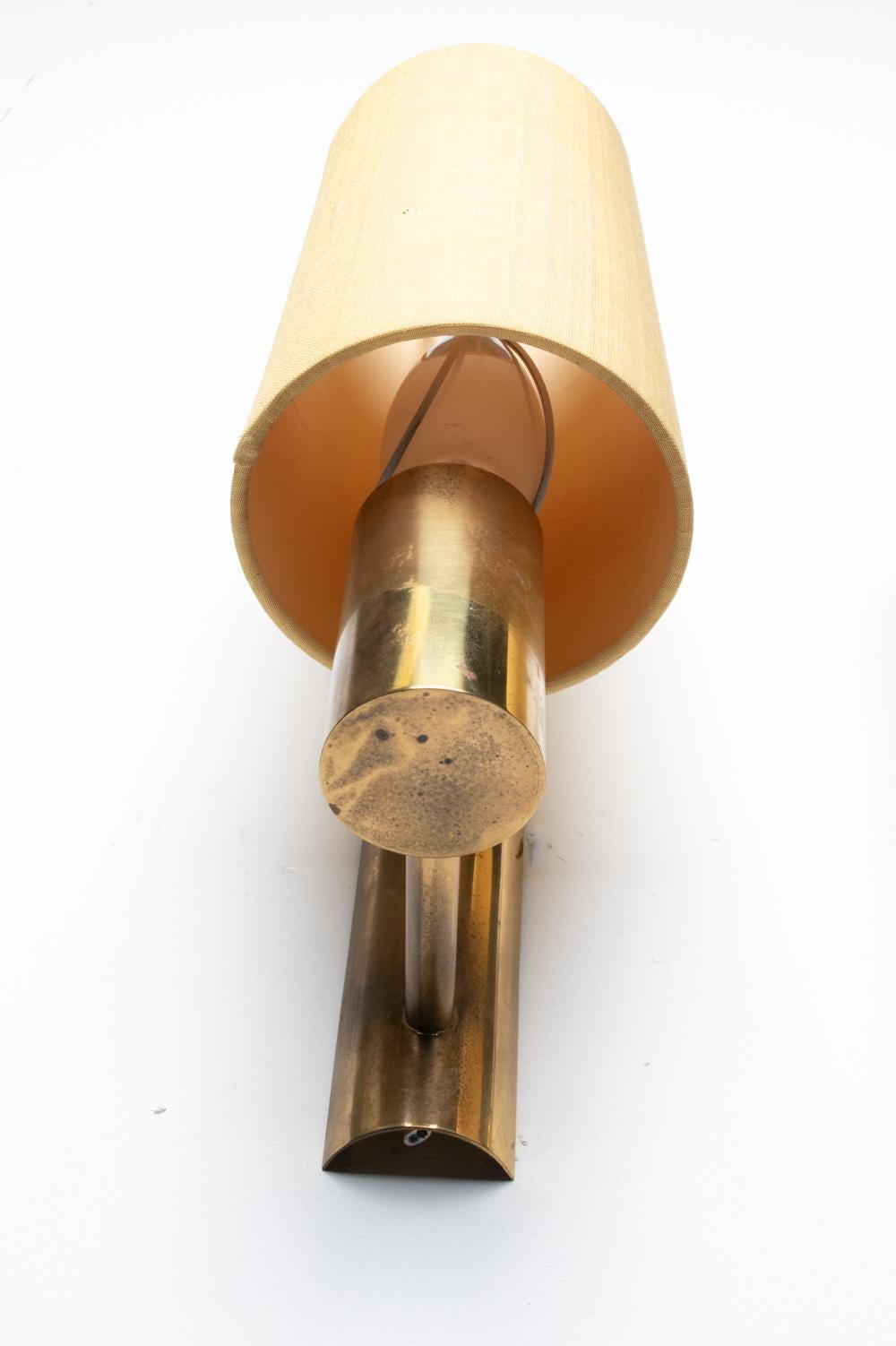 Mid-20th Century Pair of Attr. Th. Valentiner Danish Mid-Century Brass Wall Sconces For Sale