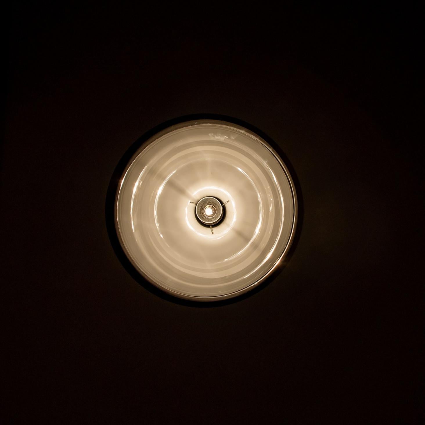 Pair of Aubergine Holmegaard Hanging Lamps by Michael Bang, 1970 In Good Condition For Sale In Rijssen, NL
