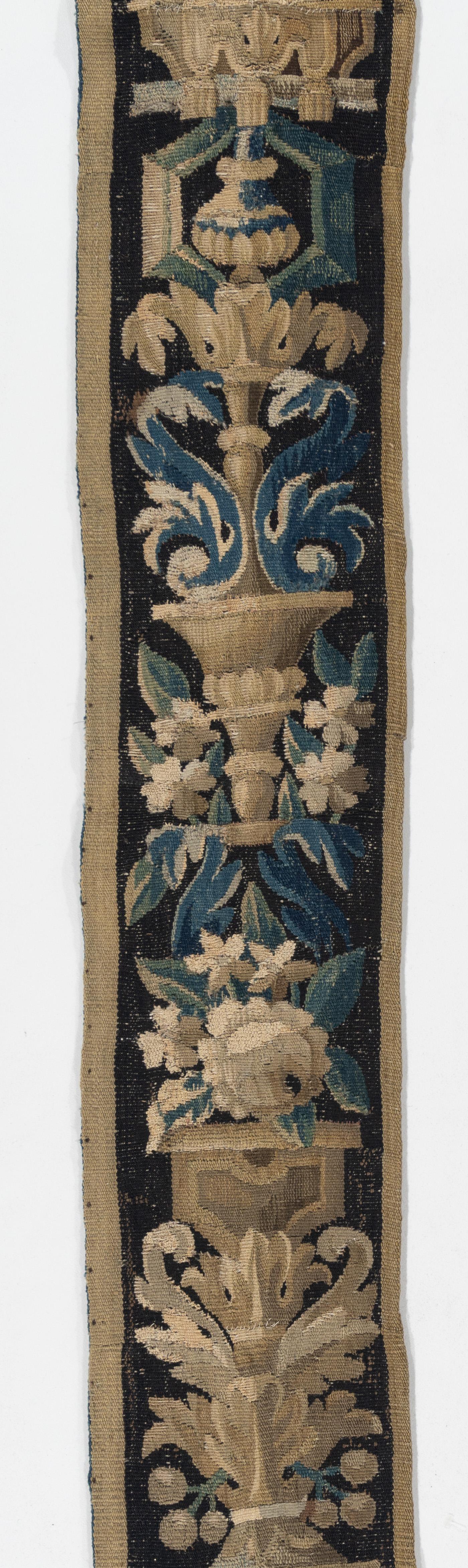 19th Century Pair of Aubusson Verdue Tapestry Border Panels  5'10 x 11'