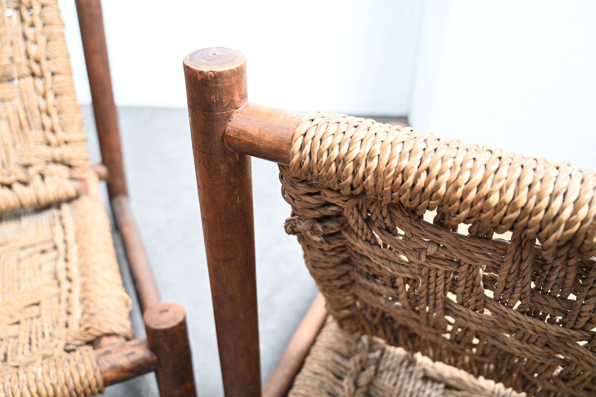 Paar niedrige Stühle Audoux Minet im Angebot 3