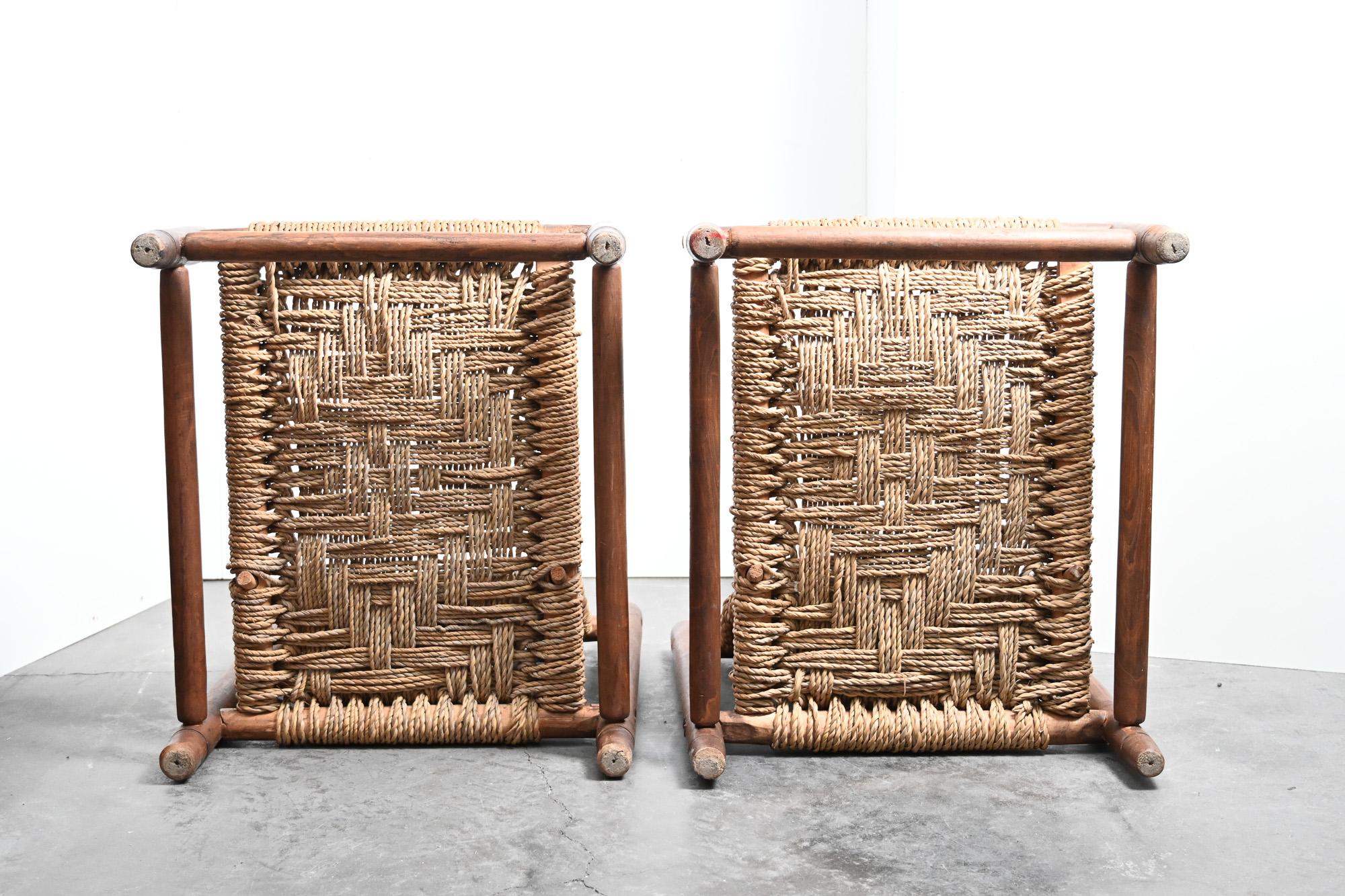 Paar niedrige Stühle Audoux Minet im Angebot 2