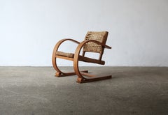 Pair of Audoux & Minet Rope Chair, Vibo, France, 1950s