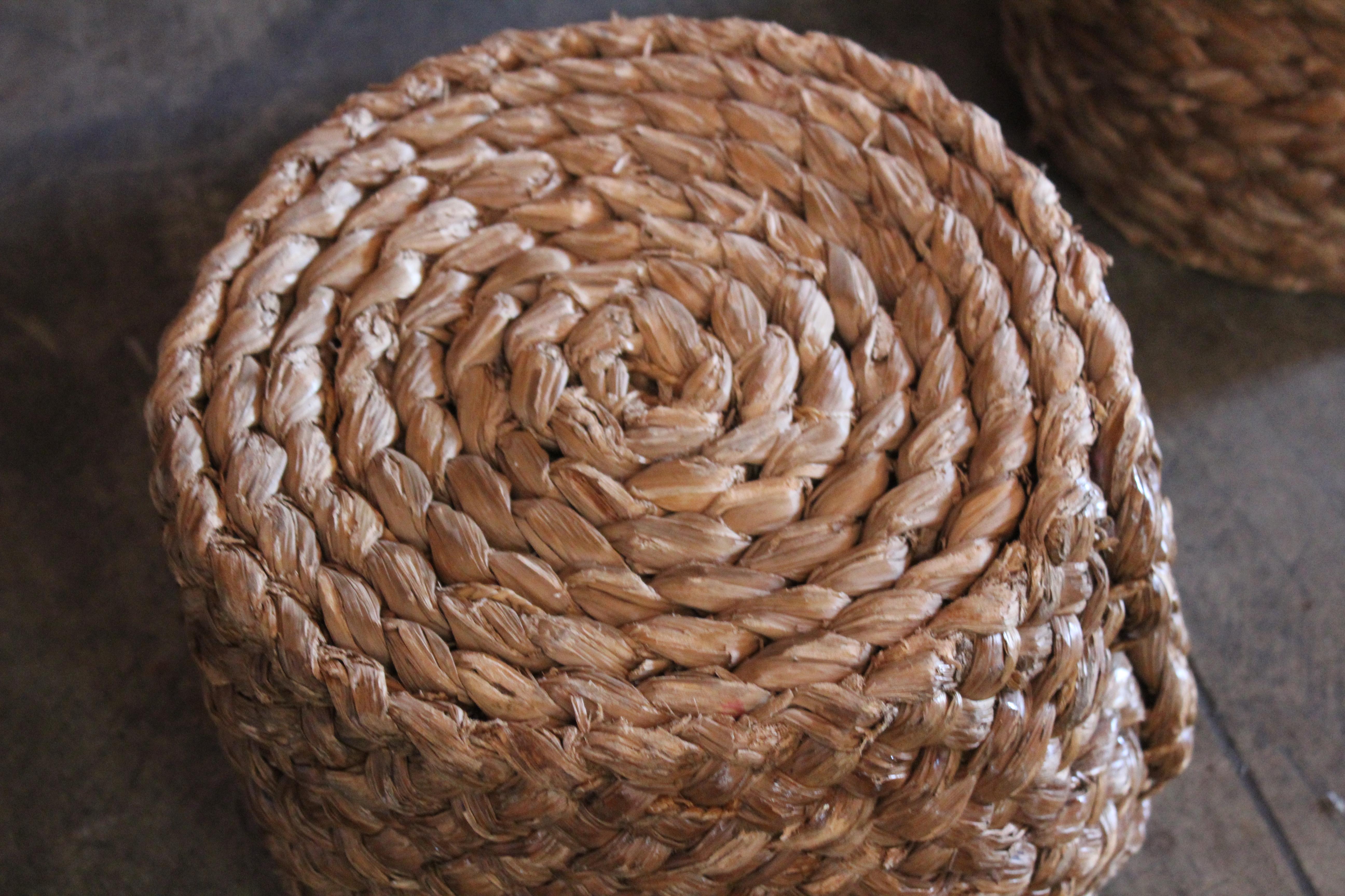 Pair of Audoux-Minet Rope Stools 6