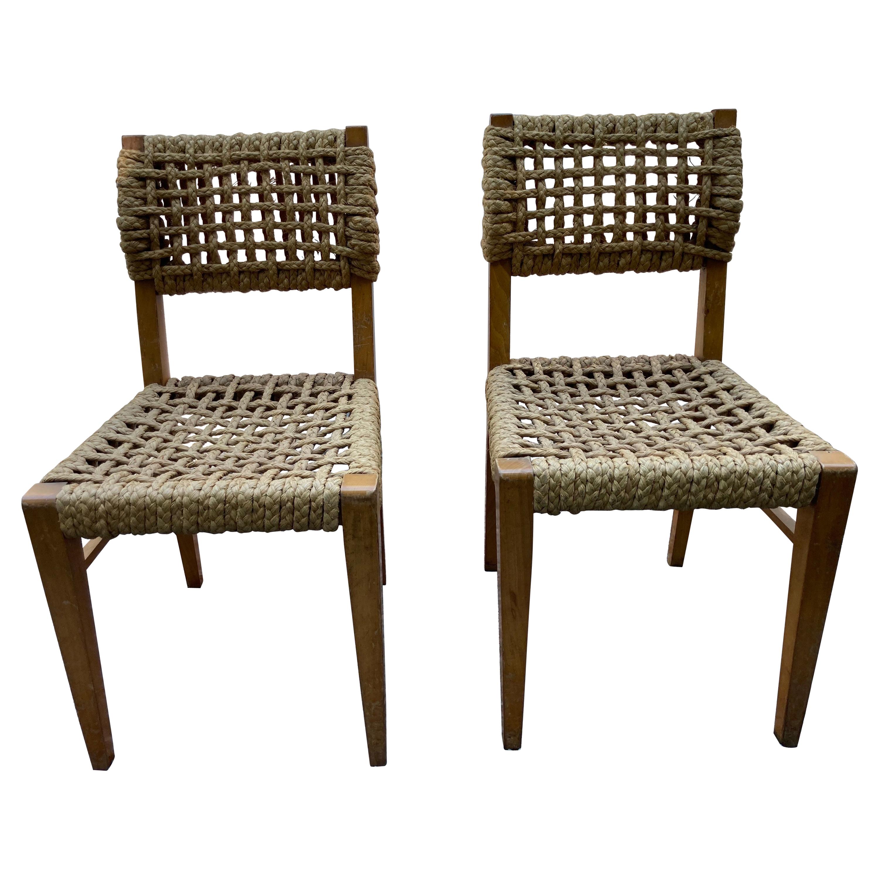 Pair of Audoux Minet Side Chairs