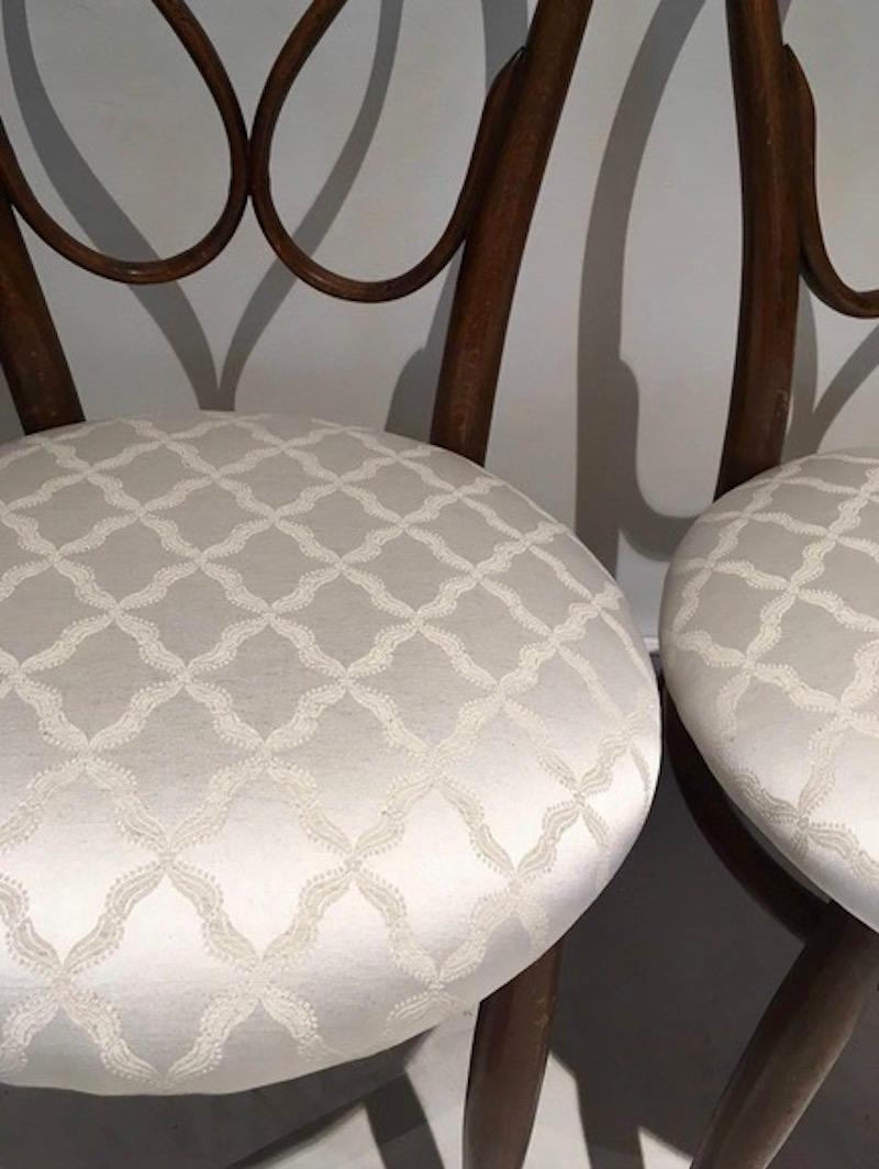 Pair of August Thonet Bentwood Chairs by Thonet Bros In Good Condition For Sale In Madrid, ES