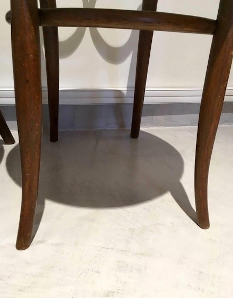 Pair of August Thonet Bentwood Chairs by Thonet Bros For Sale 1