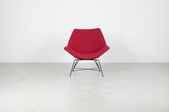 Pair of Augusto Bozzi Chairs Manufactured by Saporiti in Italy in 1950s