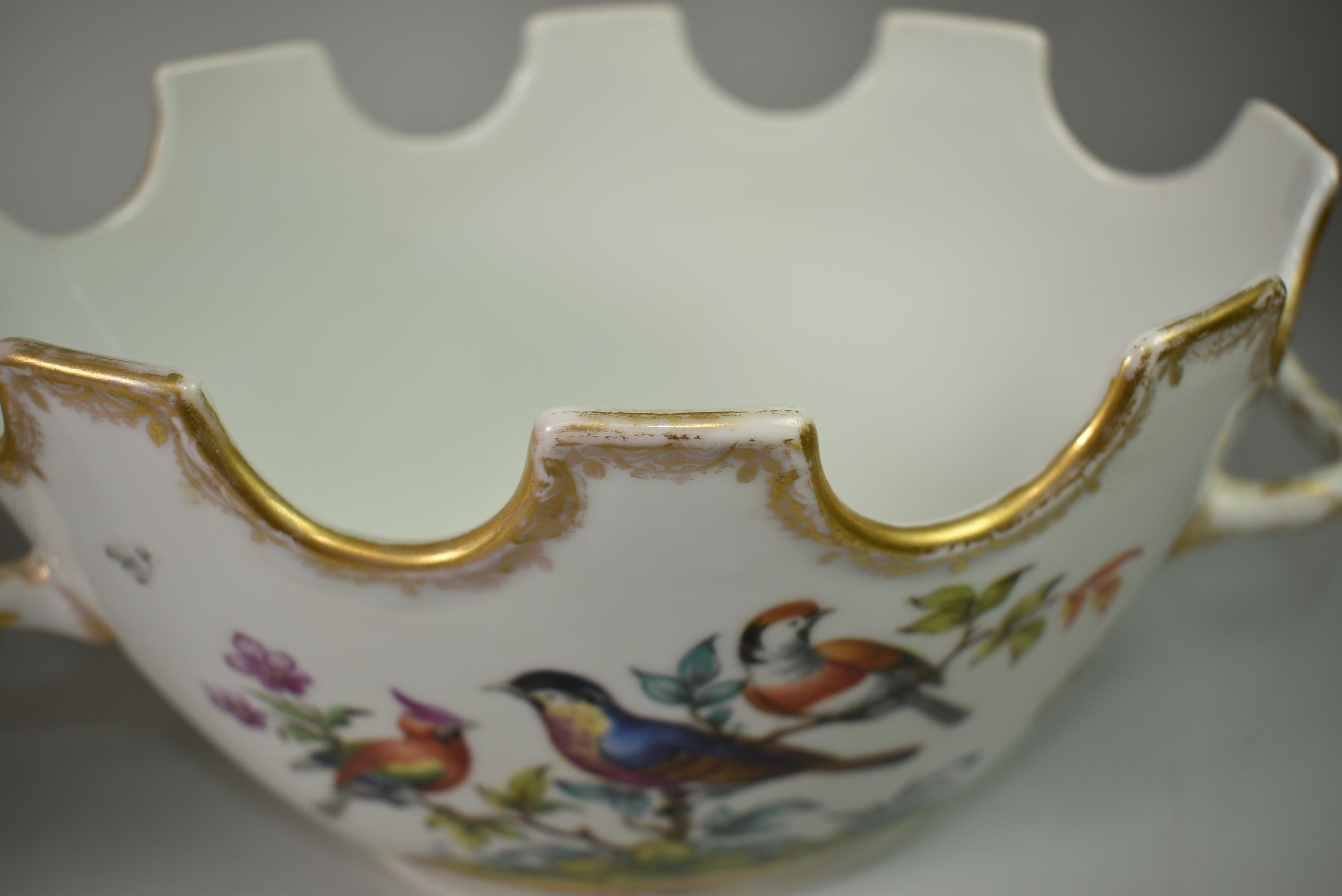 Pair of Augustus Rex Cachepots in the Rothschild Bird Pattern 6