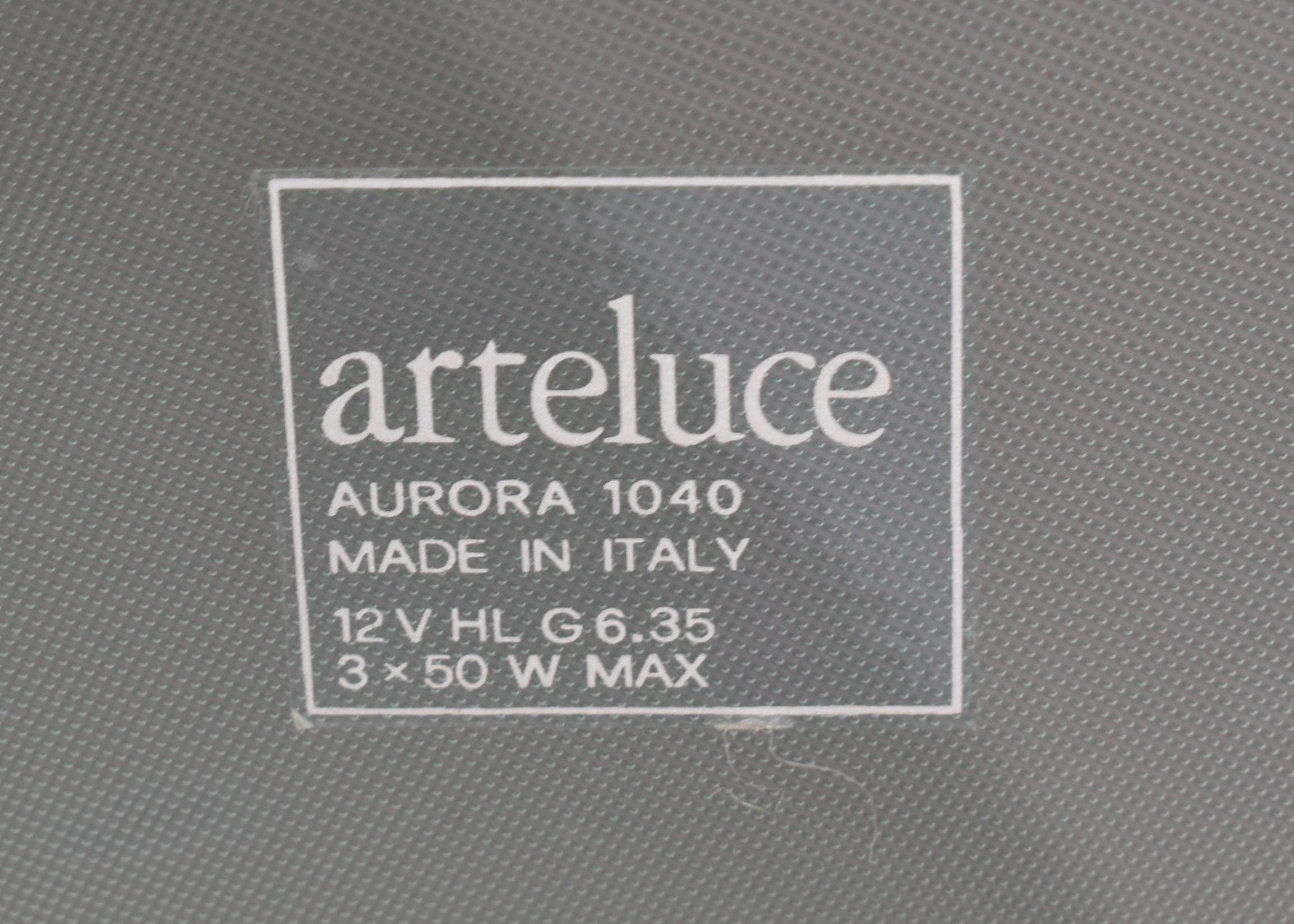Pair of Aurora Pendant Lamps by Arteluce, Italy, 1983 For Sale 10