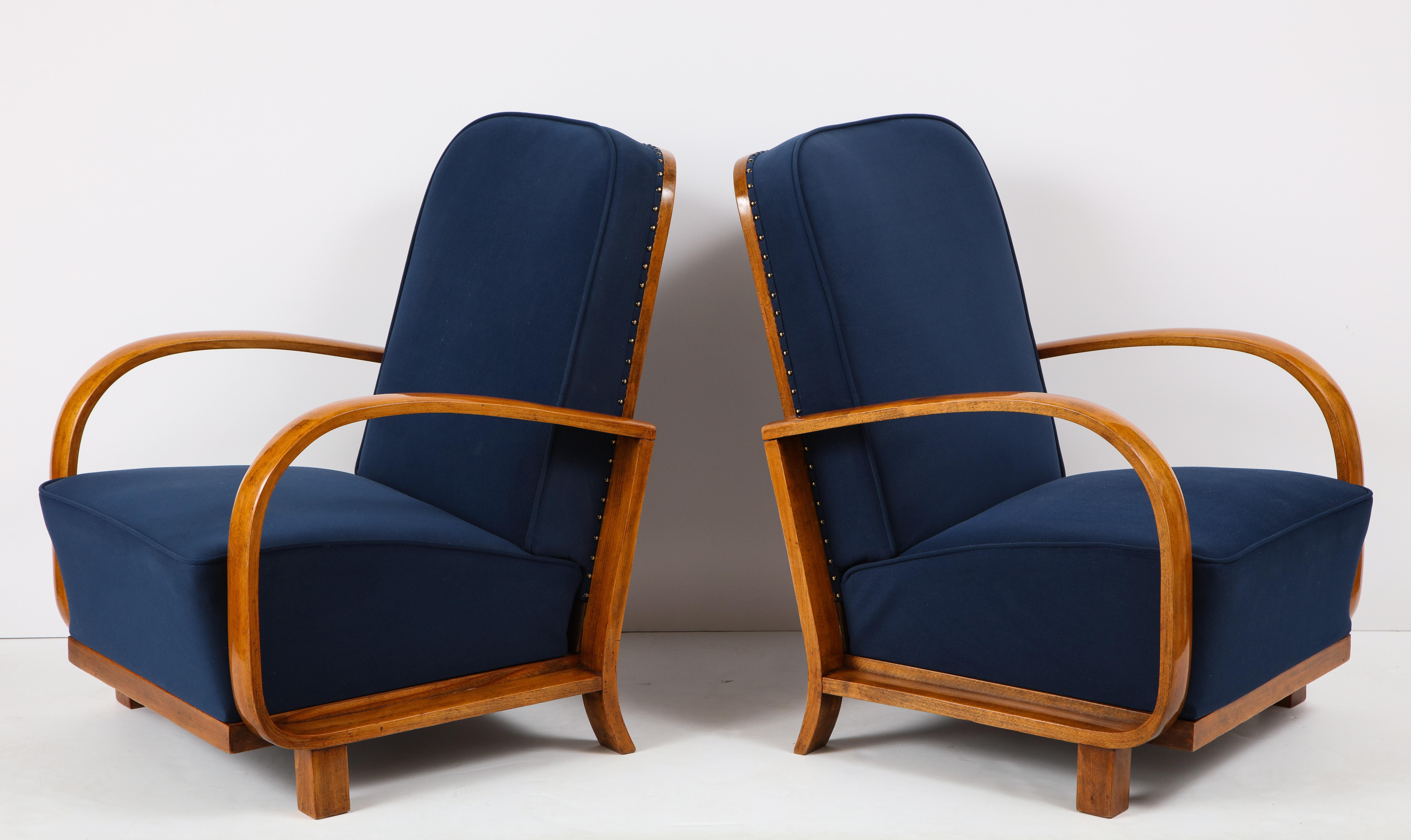 Pair of Austrian Art Deco Armchairs 6