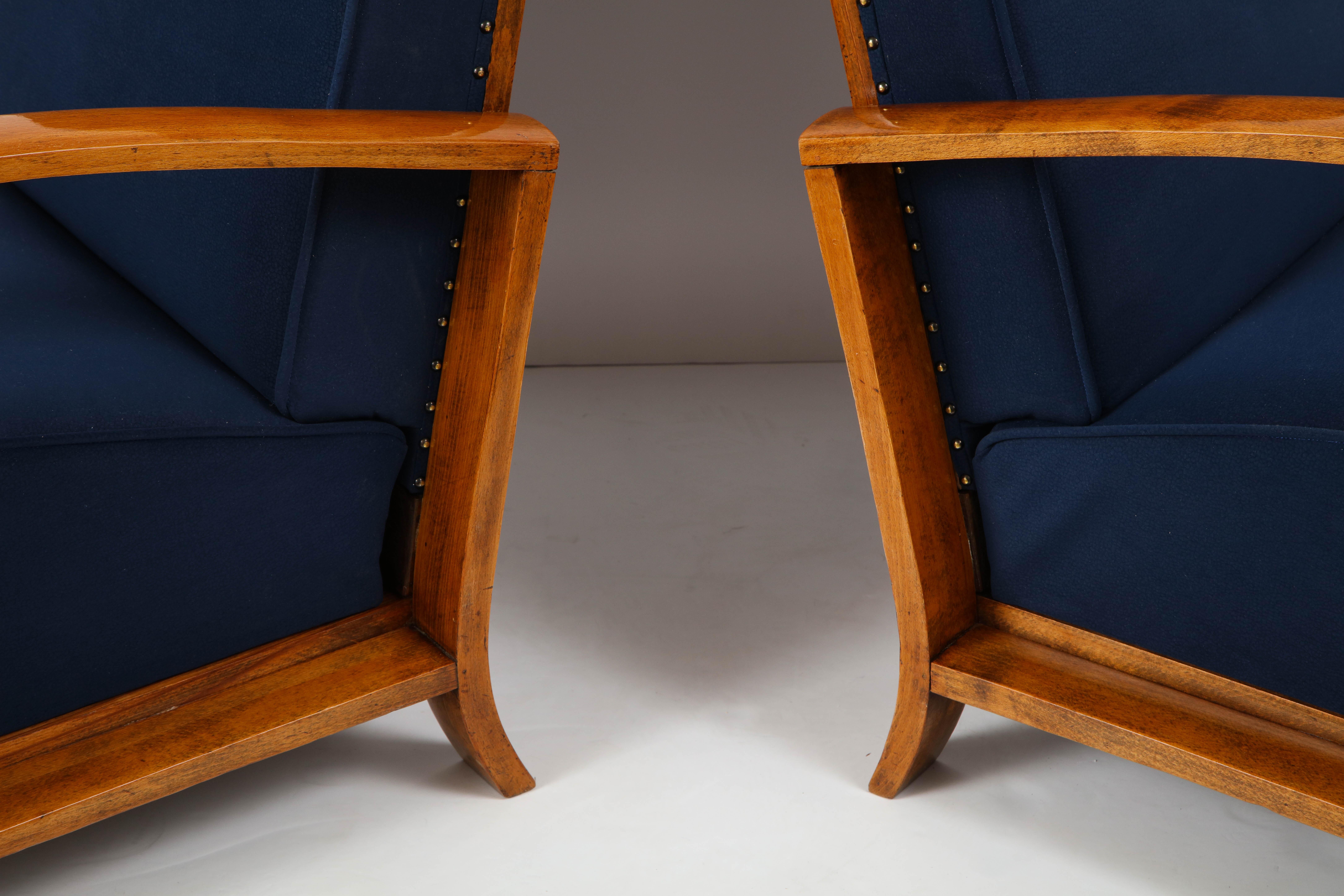 Pair of Austrian Art Deco Armchairs 7
