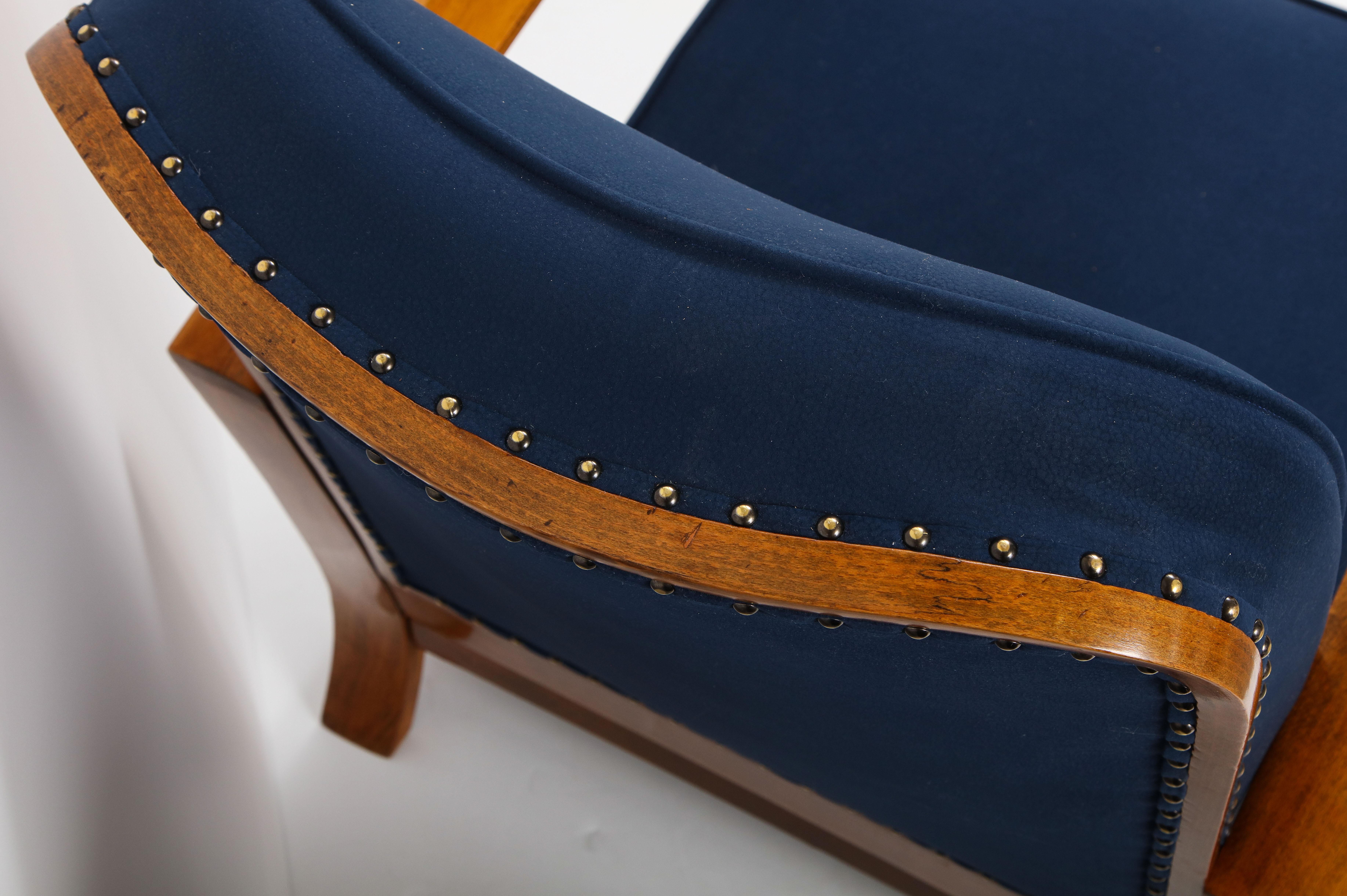 Pair of Austrian Art Deco Armchairs 8