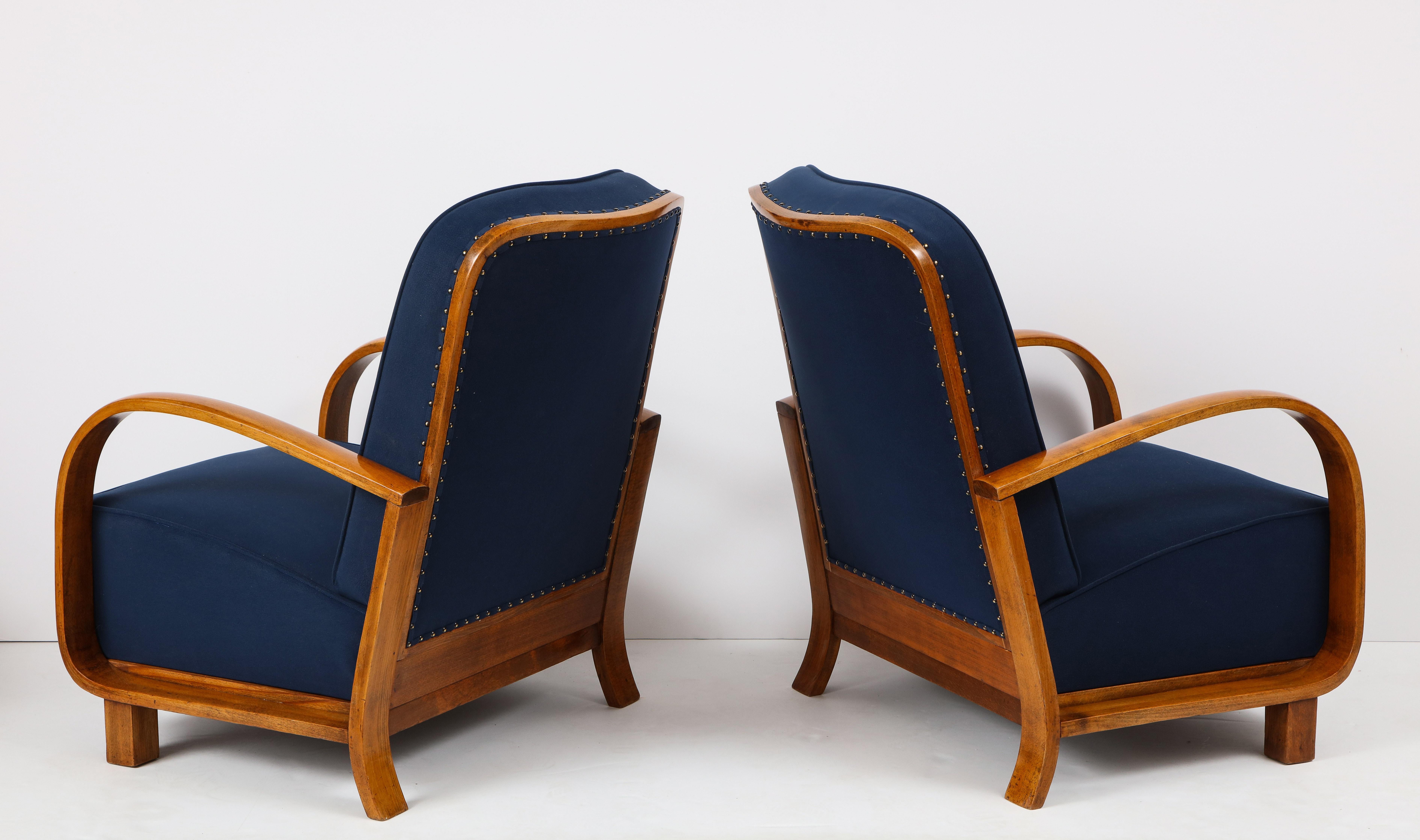 Pair of Austrian Art Deco Armchairs 9