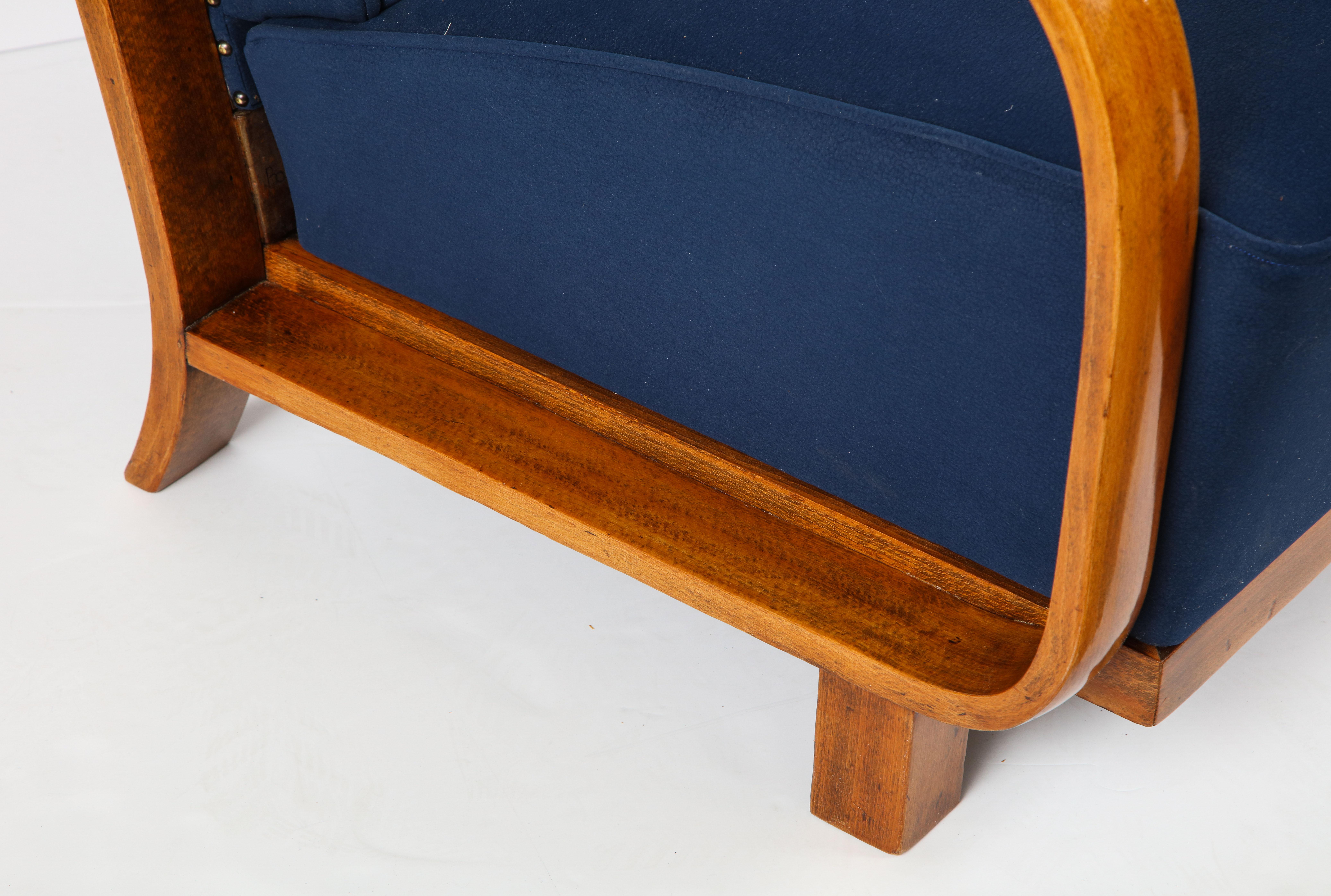 Mid-20th Century Pair of Austrian Art Deco Armchairs