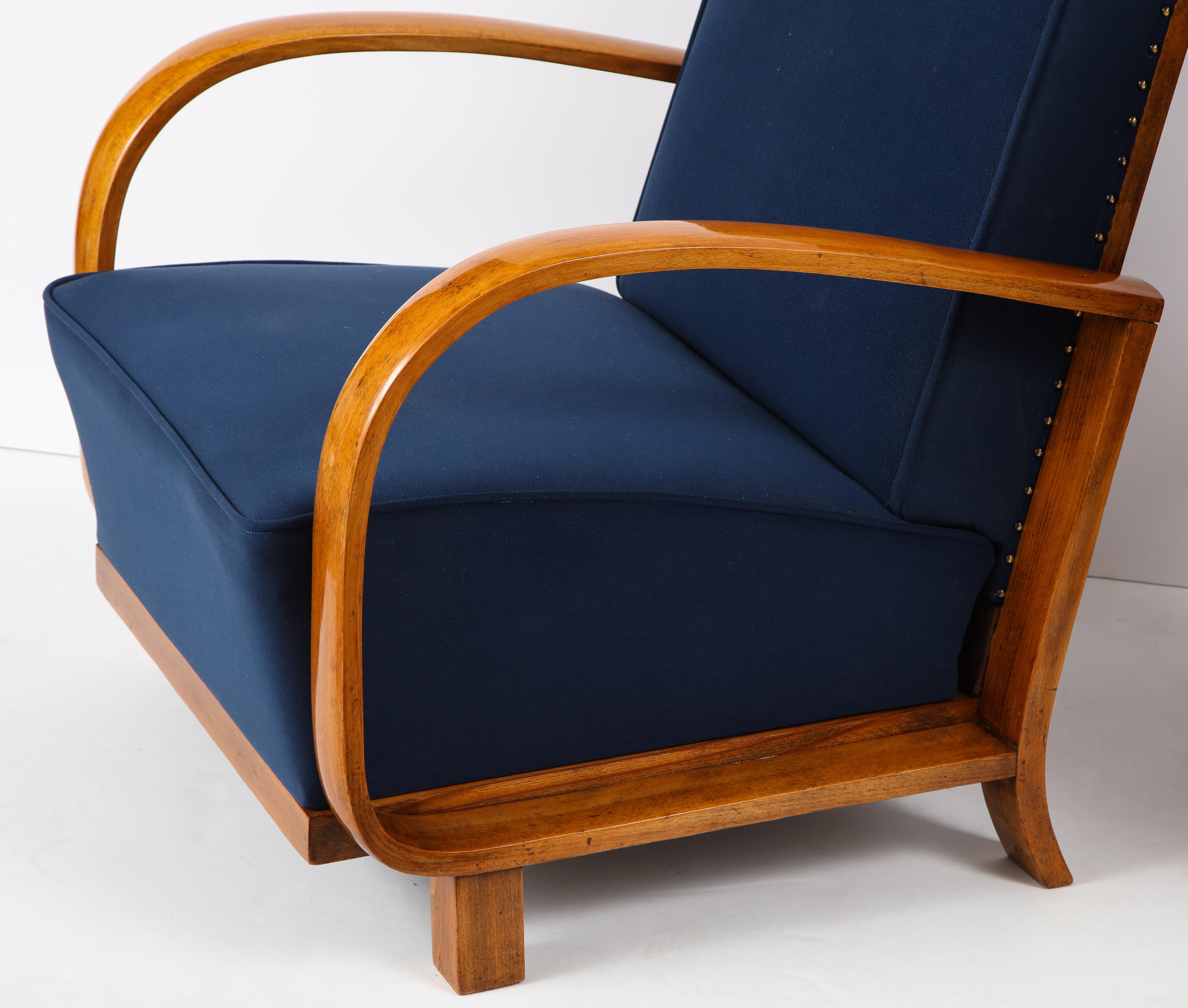 Pair of Austrian Art Deco Armchairs 1