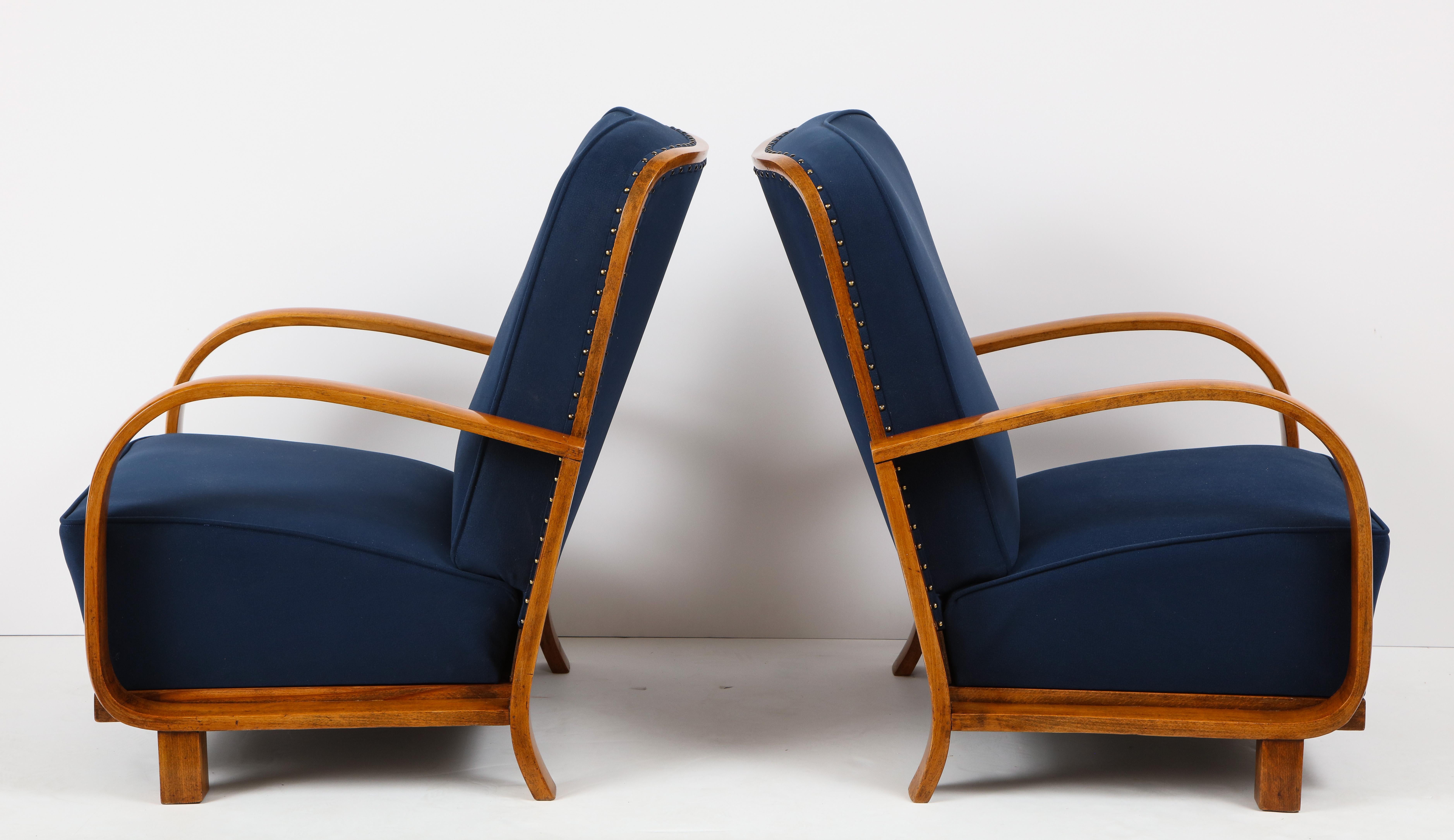 Pair of Austrian Art Deco Armchairs 3