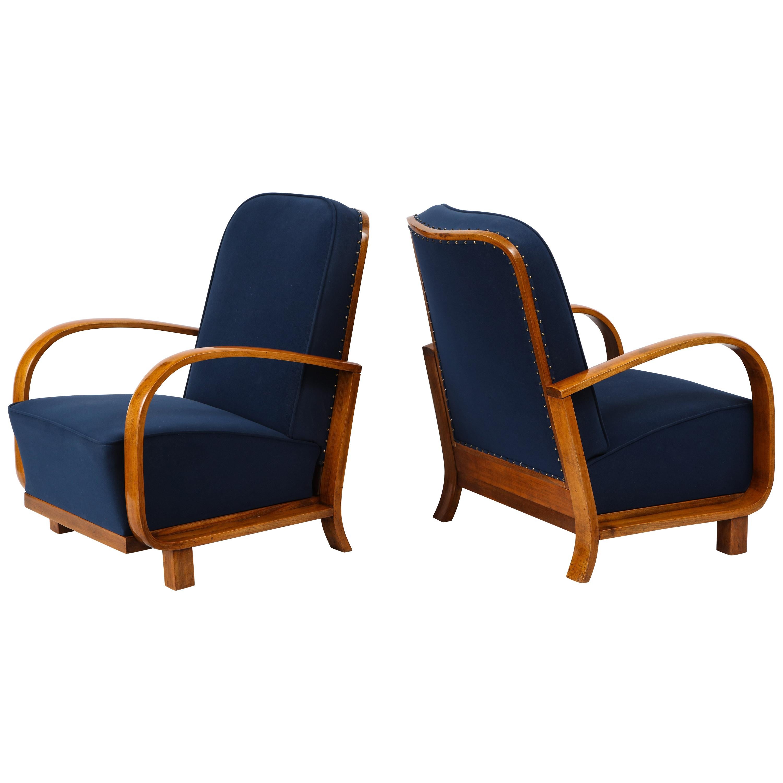 Pair of Austrian Art Deco Armchairs