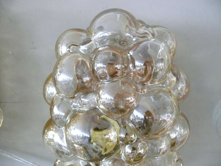 Mid-20th Century Pair of Austrian Bubble Sconces