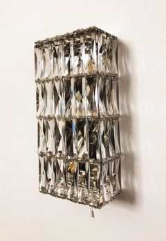 Pair of Austrian Crystal Sconces by Bakalowits and Sohne