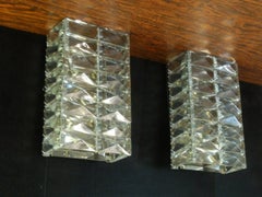 Pair of Austrian Crystal Sconces by Bakalowits and Sohne
