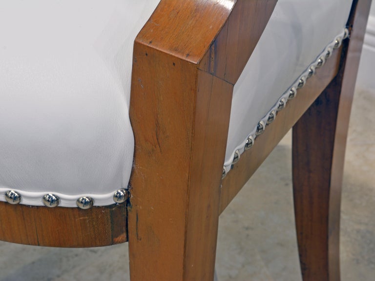 Pair of Austrian Fruitwood Side Chairs with Ebonized Fan-Shape Splats 6